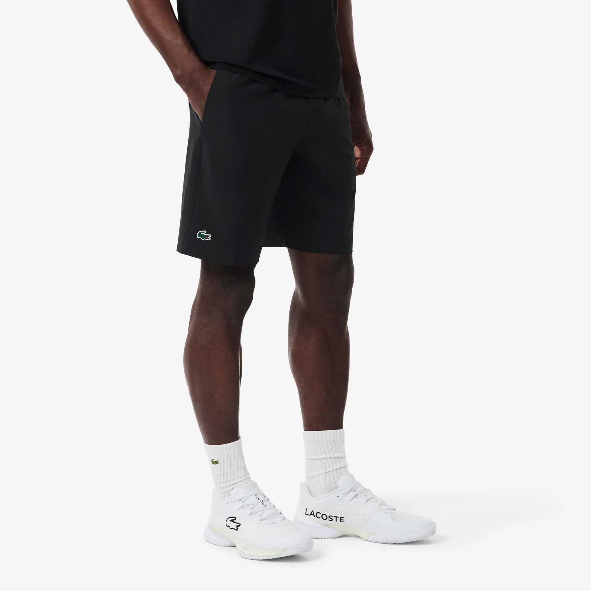 Lacoste Shorts Hombres - negro