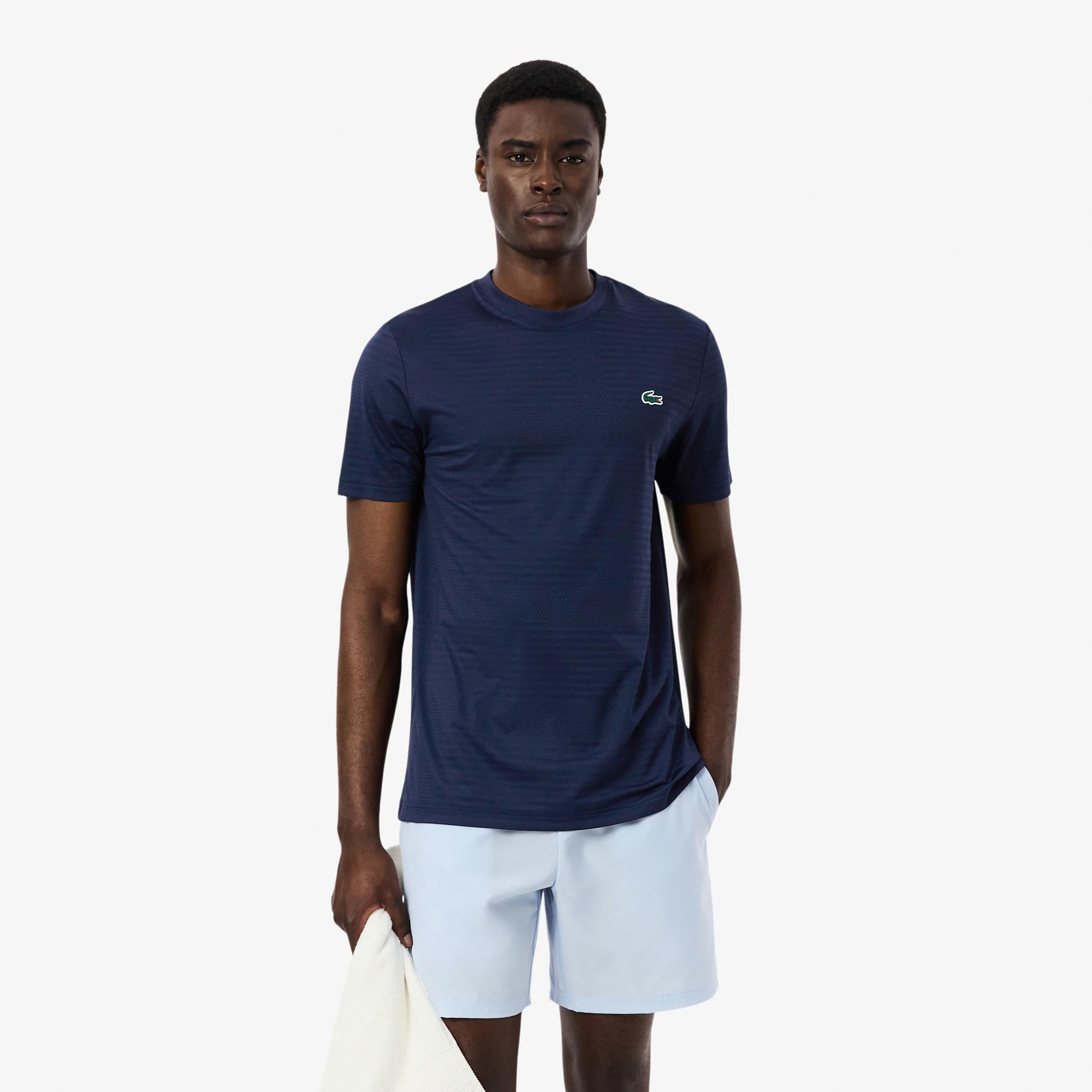 Lacoste Camiseta de manga corta Hombres - azul oscuro