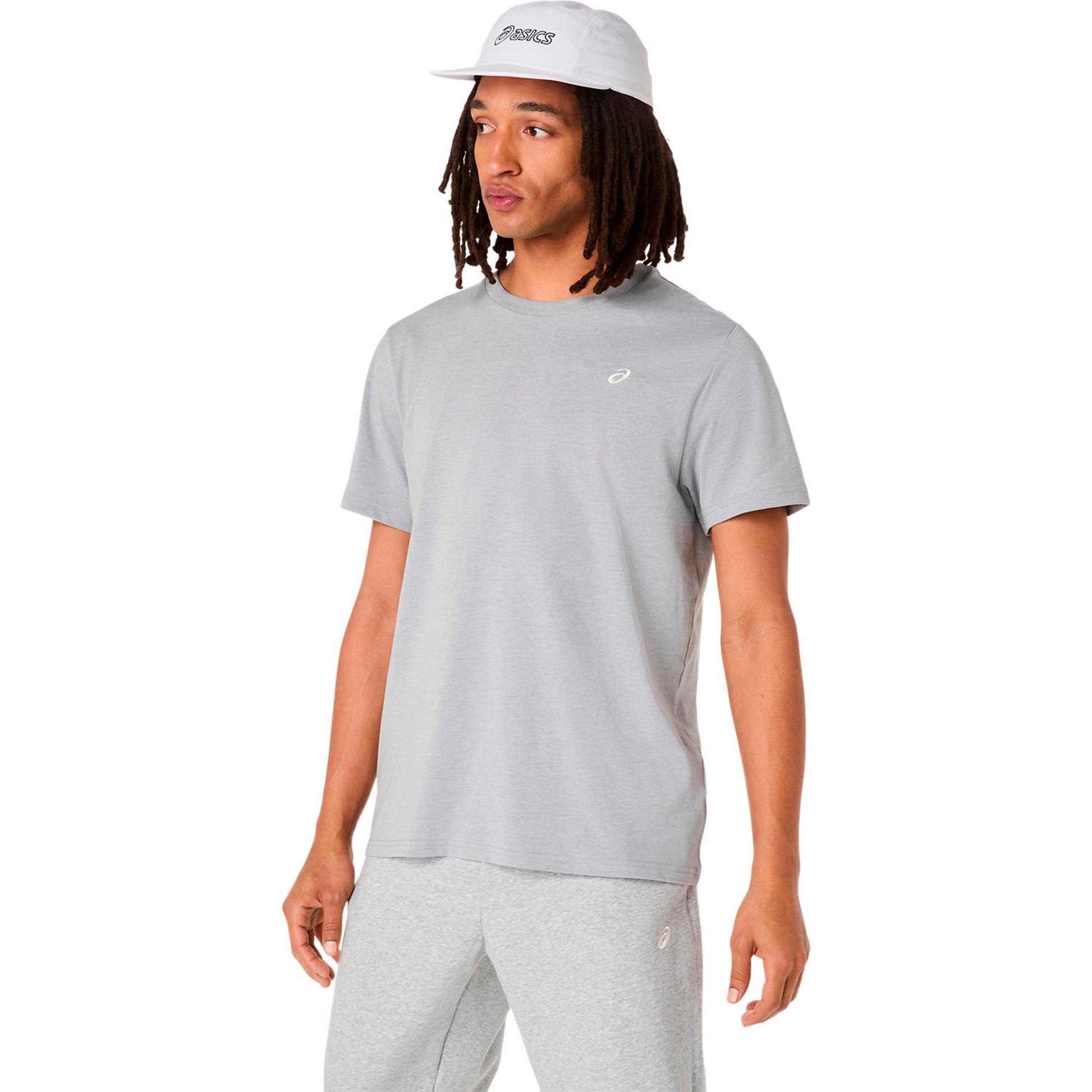 ASICS Spiral Embroidery Camiseta de running Hombres-gris
