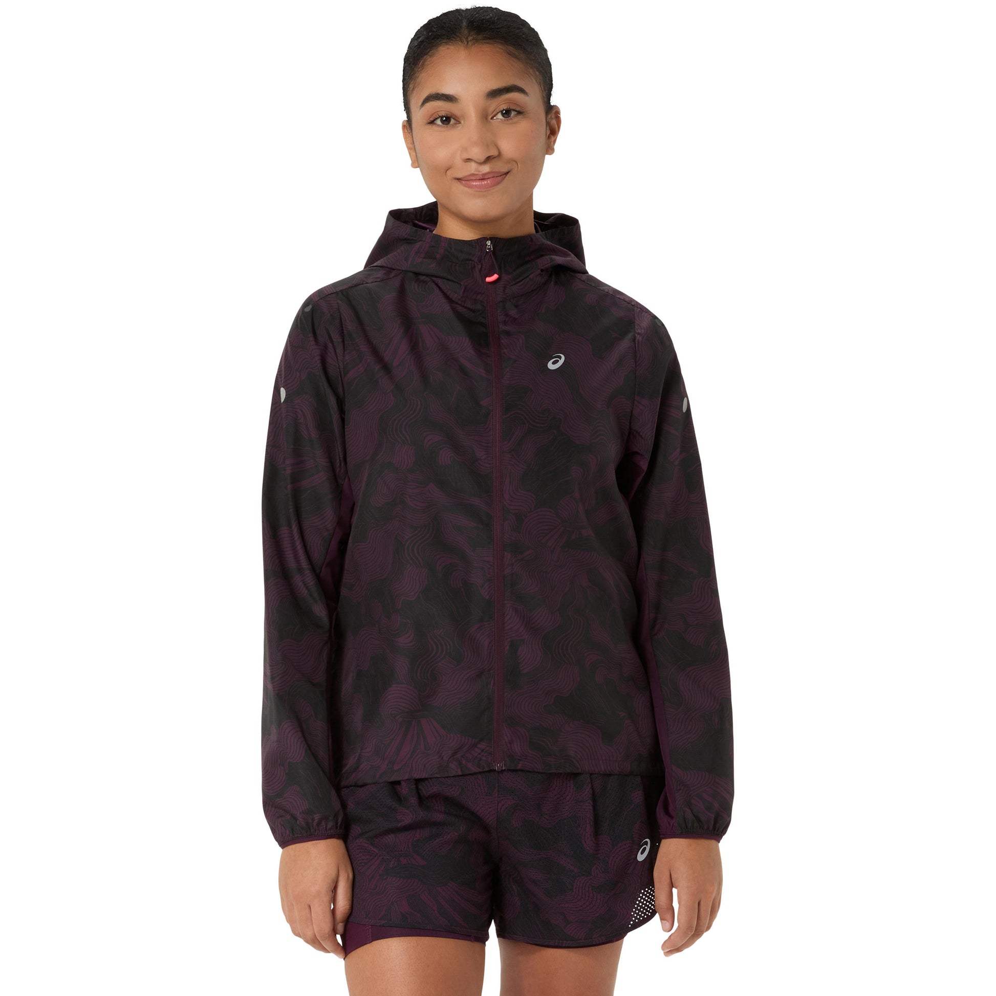 ASICS Fujitrail Packable  Chaqueta para correr Mujeres - rojo vino