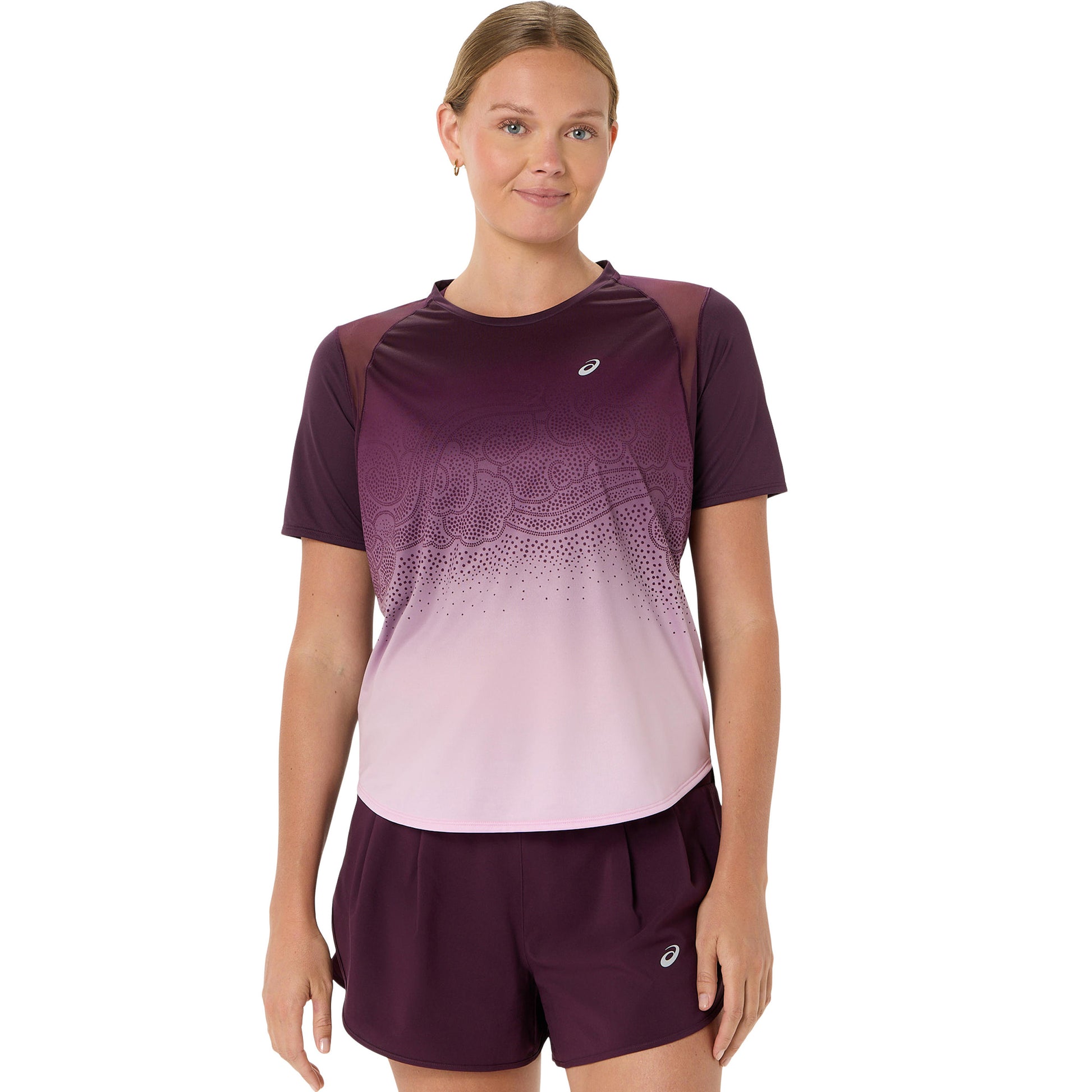 ASICS Road Ibuki  Camiseta de running Mujeres - rojo vino, morado