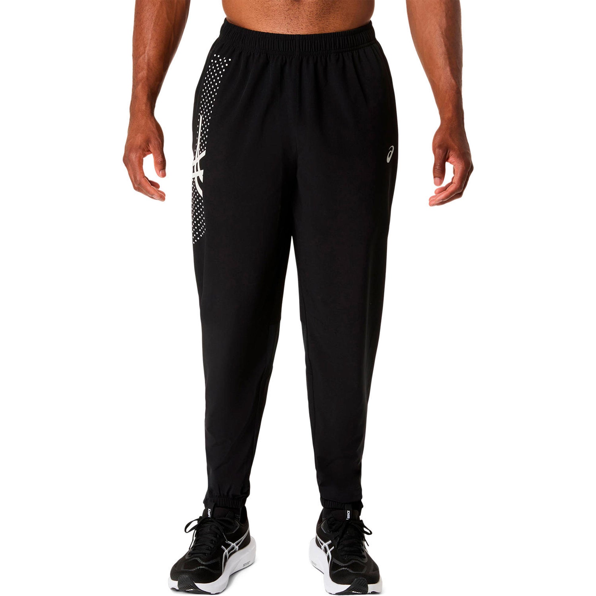 ASICS Icon Pantalón largo Hombres-negro, beige