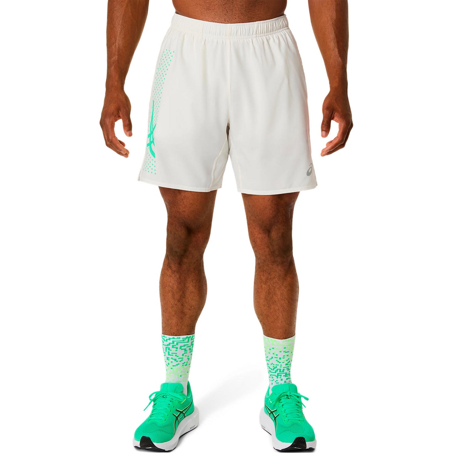 ASICS Icon 7In  Pantalones cortos Hombres - beige, verde