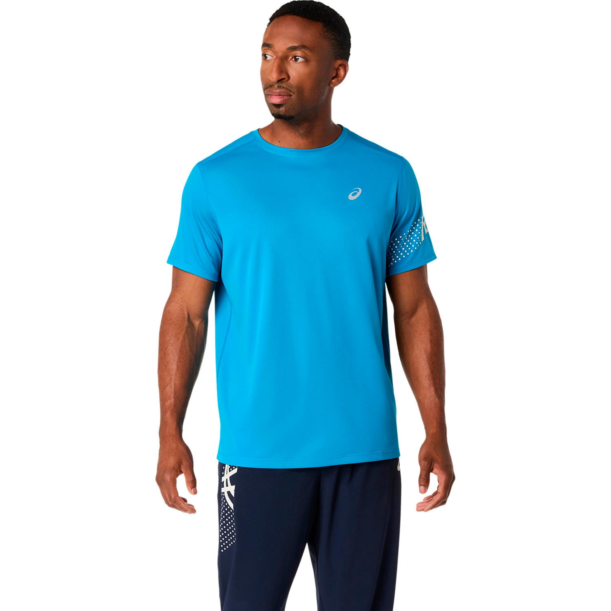 ASICS Icon  Camiseta de running Hombres - azul, beige
