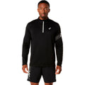 Icon 1/2 Zip  Camiseta de running Hombres - negro, beige