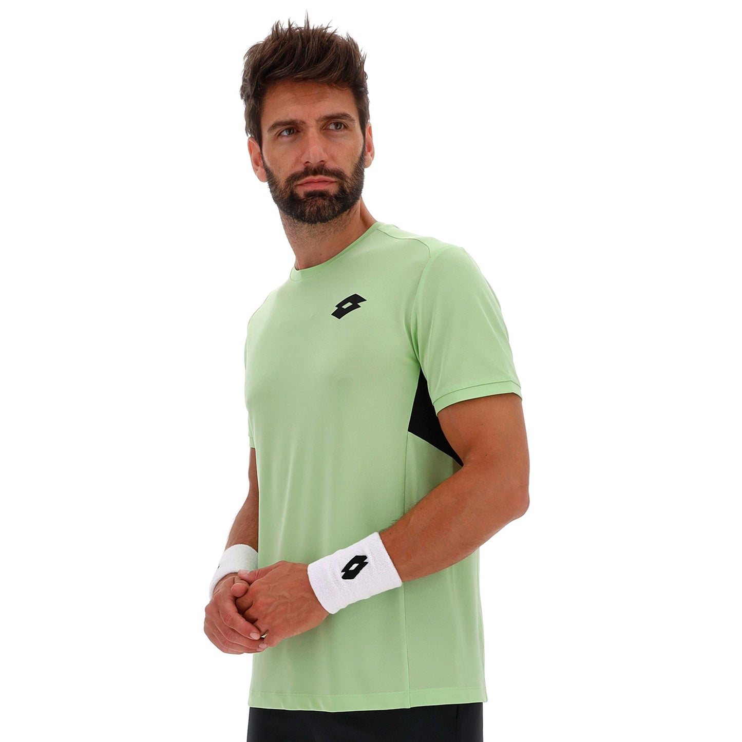 Lotto Squadra IV Camiseta de manga corta Hombres - verde neón, negro