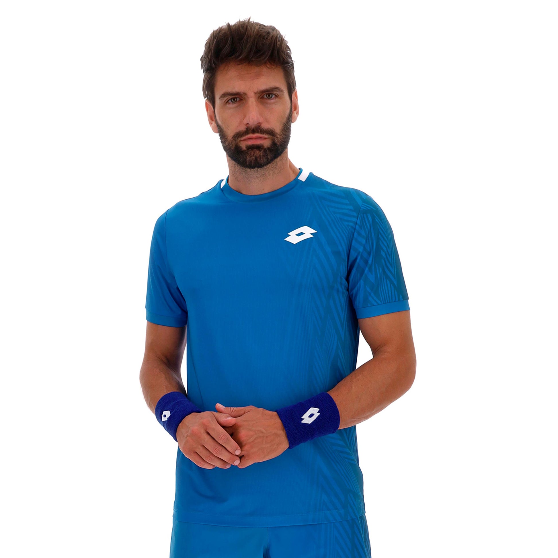 Lotto Tech VI Camiseta de manga corta Hombres - azul, gris