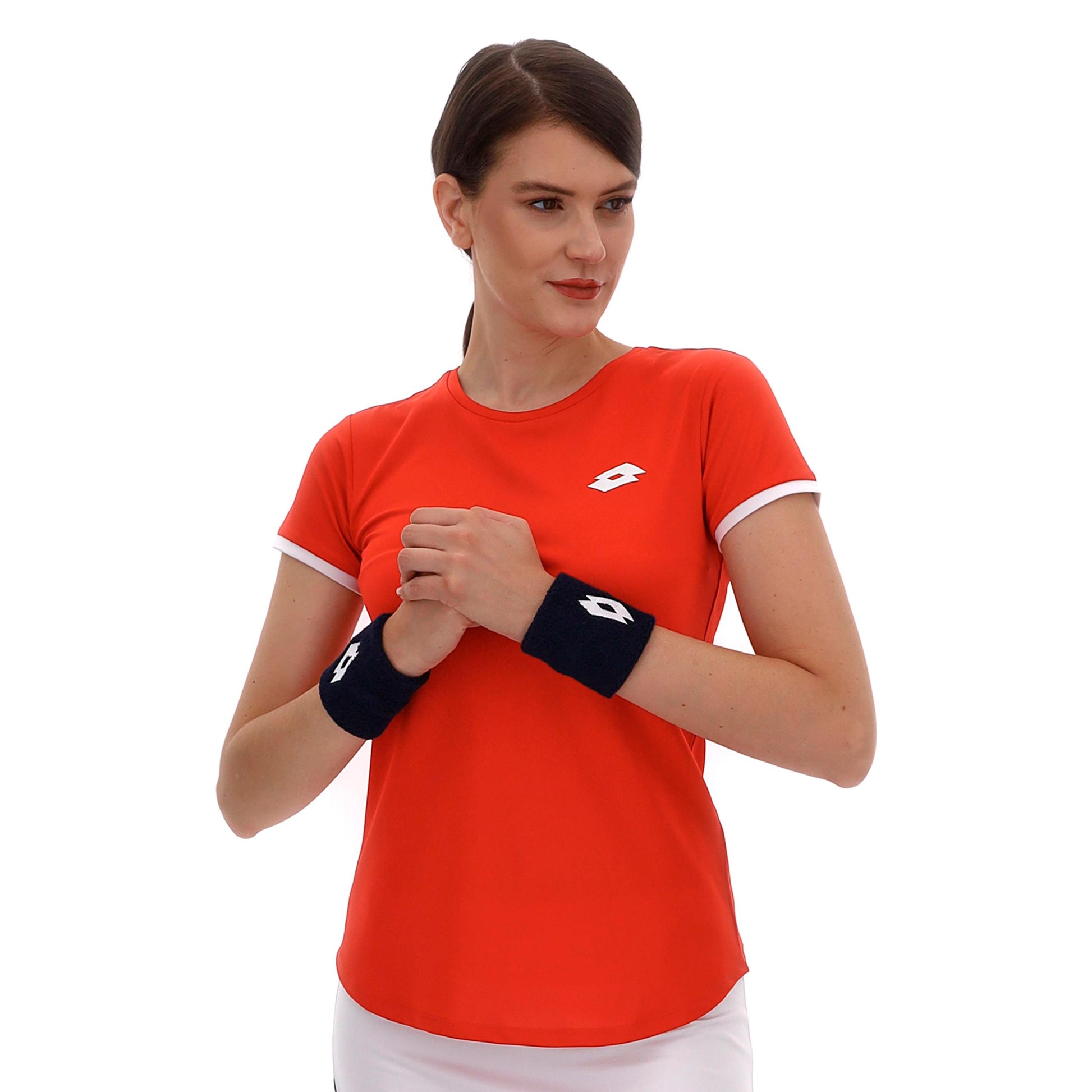 Lotto Squadra IV  Camiseta de manga corta Mujeres - rojo