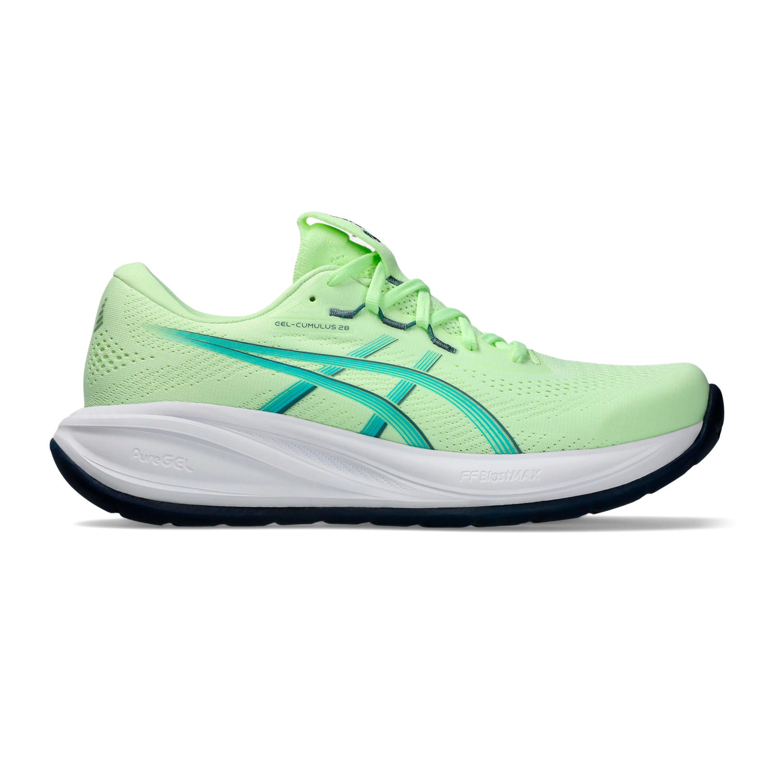 ASICS GEL-CUMULUS 28 Zapatilla neutral Hombres - amarillo neón, turquesa