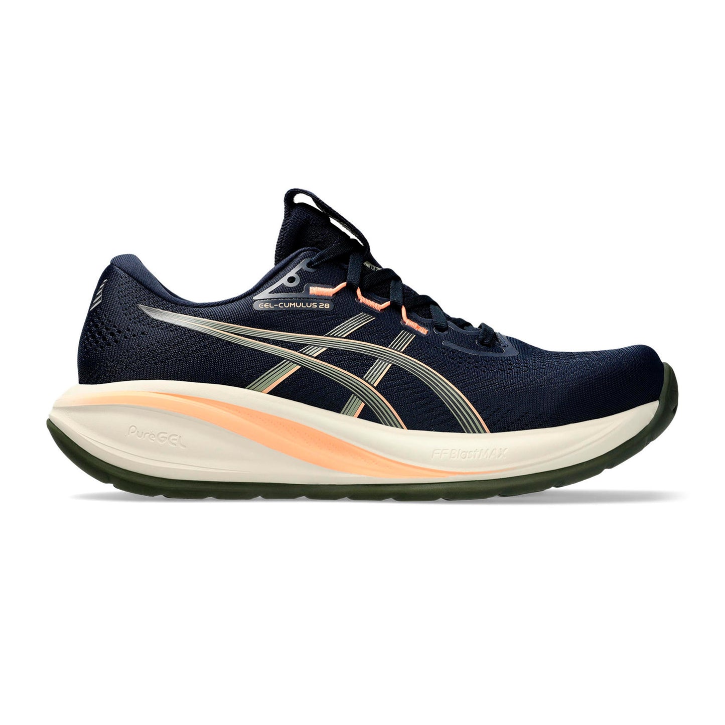 ASICS GEL-CUMULUS 28 Zapatilla neutral Hombres - azul oscuro, naranja