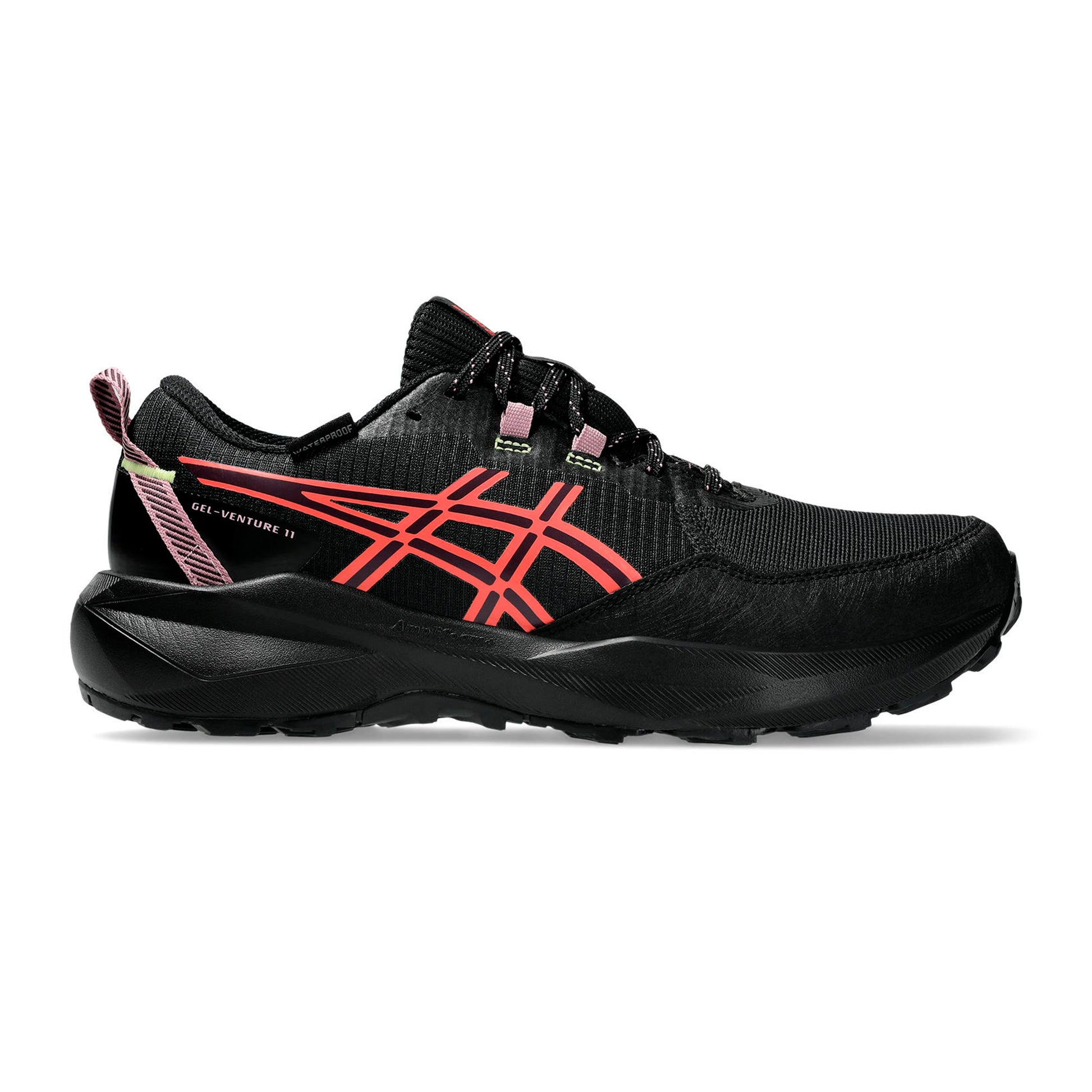 ASICS GEL-VENTURE 11 WATERPROOF Zapatilla trail Mujeres - negro, coral