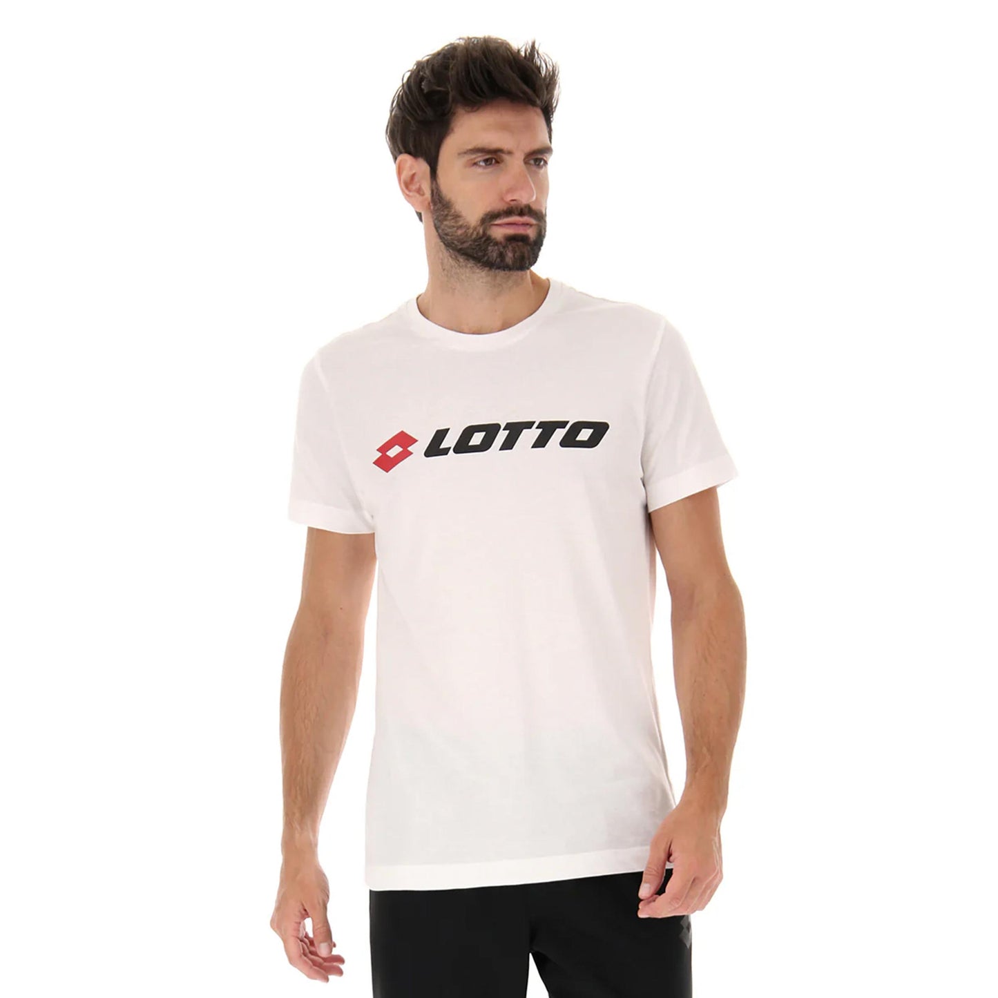 Lotto MSC II Logo Camiseta de manga corta Hombres - blanco, azul oscuro