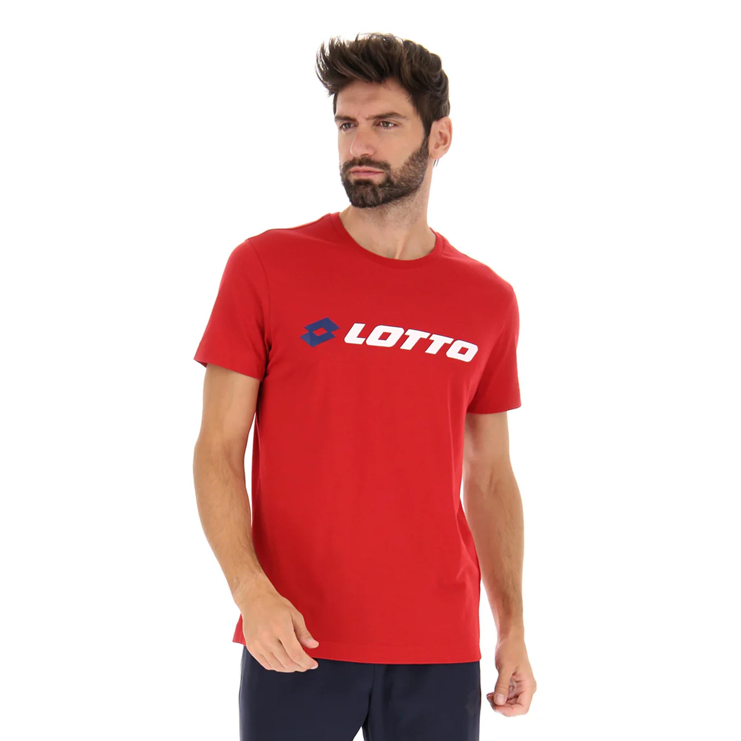 Lotto MSC II Logo Camiseta de manga corta Hombres - rojo oscuro