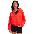 Icon Fleece Halfzip Sudadera con capucha Mujeres-rojo, rojo