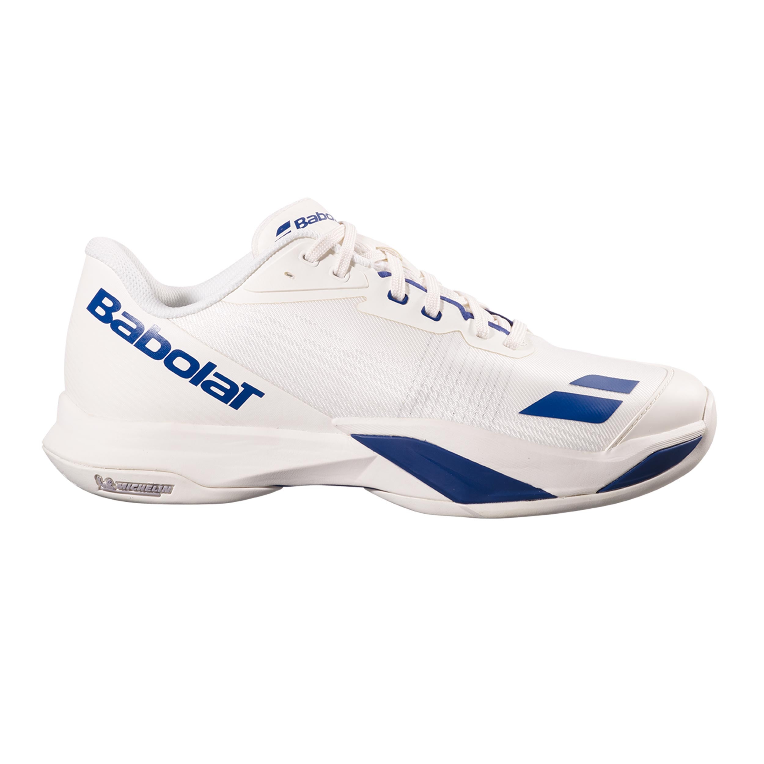 Babolat Jet Mach 4 Zapatilla todas las superficies Hombres - crema, azul oscuro