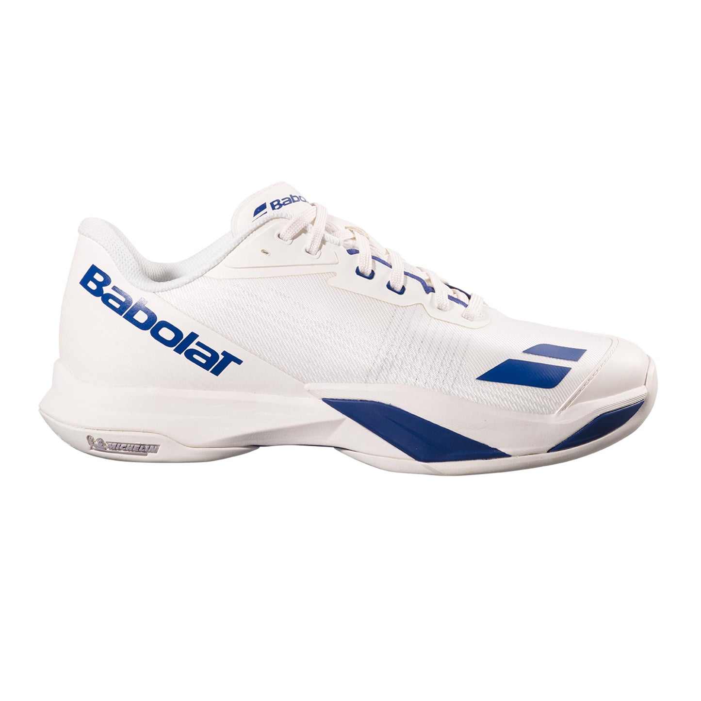 Babolat Jet Mach 4 Zapatilla todas las superficies Hombres - crema, azul oscuro