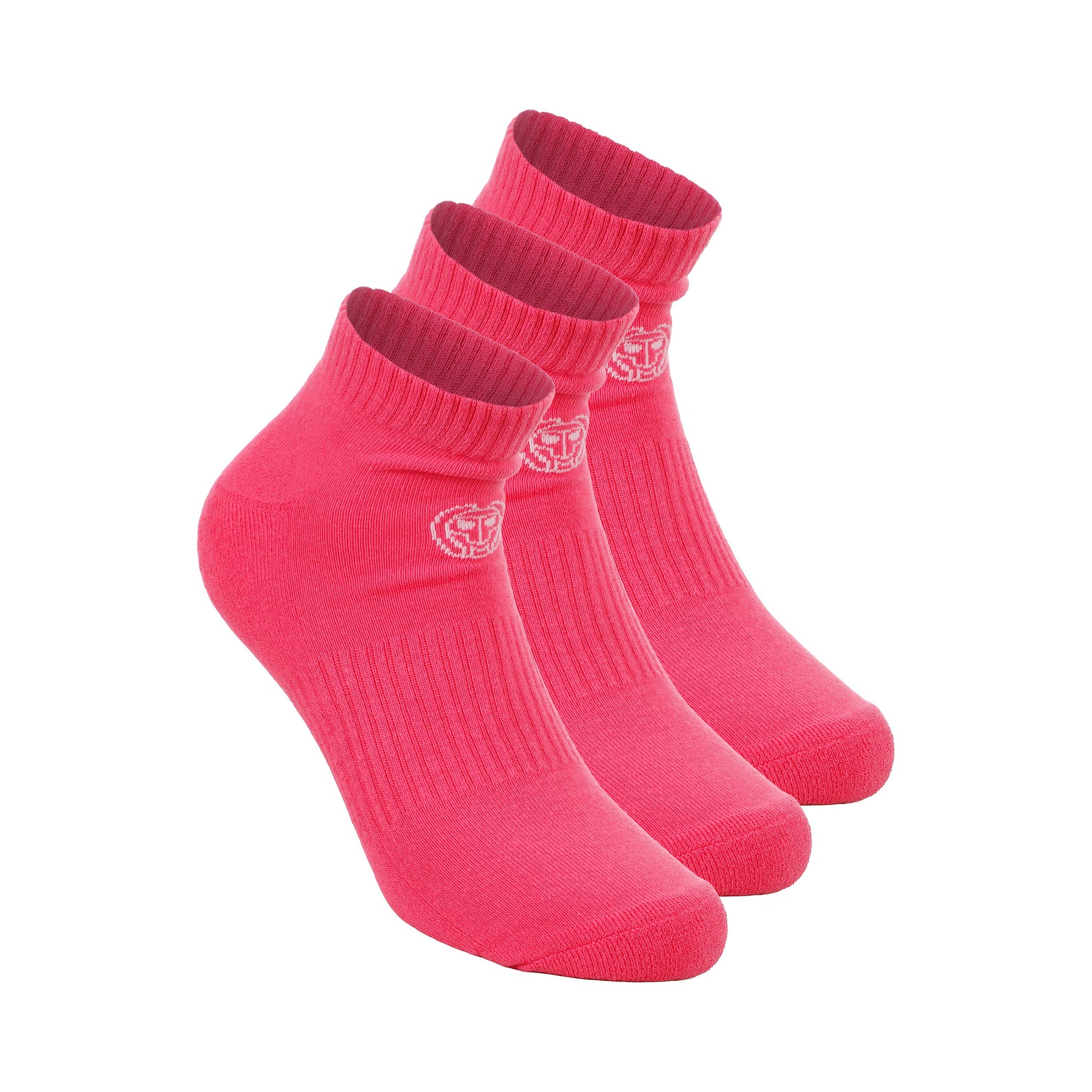 BIDI BADU Crew Performance Calcetines de tenis Pack de 3 -rosa