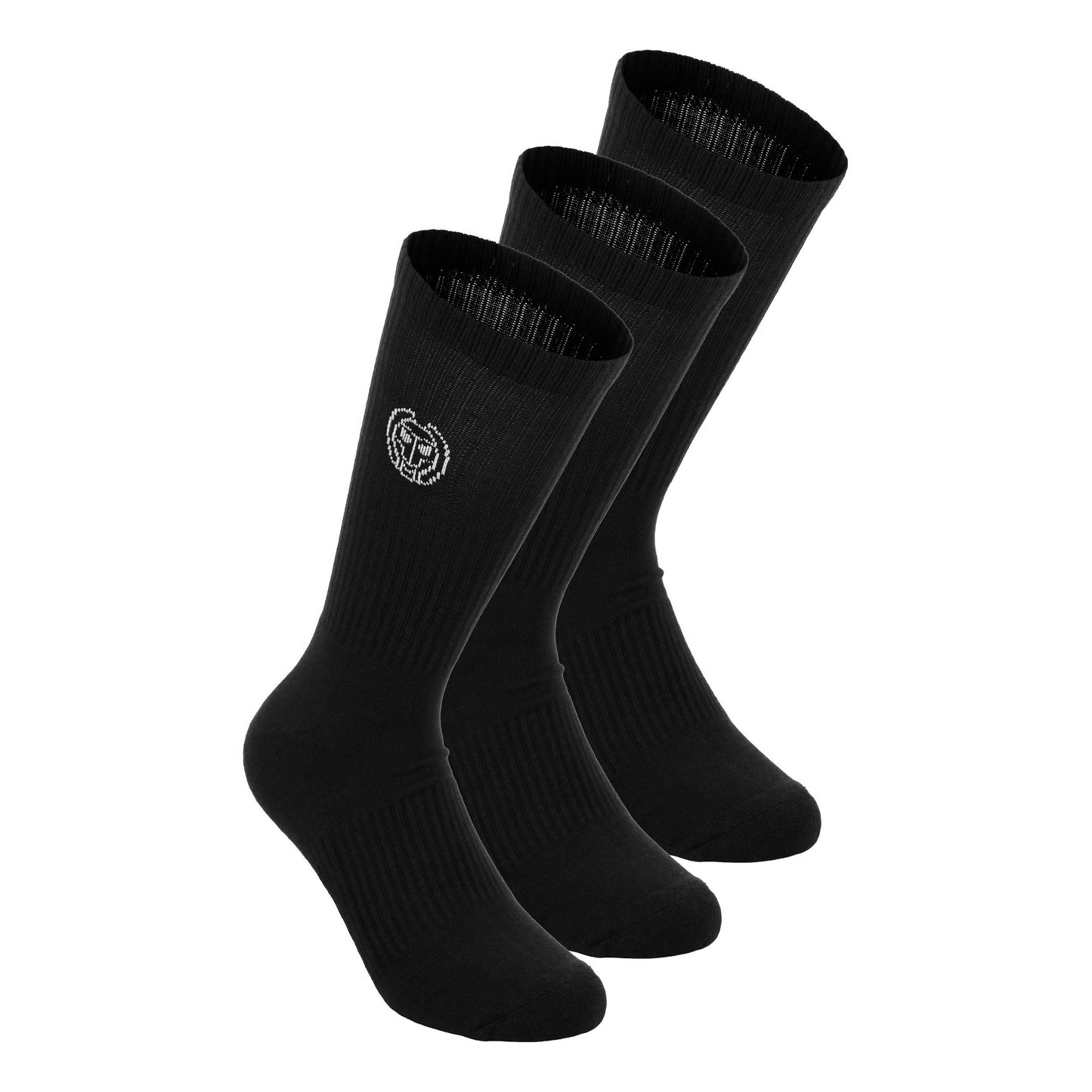 BIDI BADU Crew Performance Calcetines de tenis Pack de 3 -negro