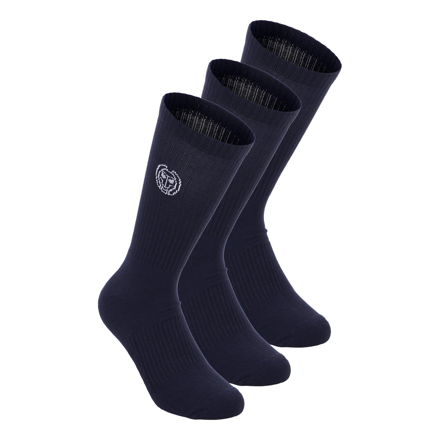 BIDI BADU Crew Performance Calcetines de tenis Pack de 3 -azul oscuro