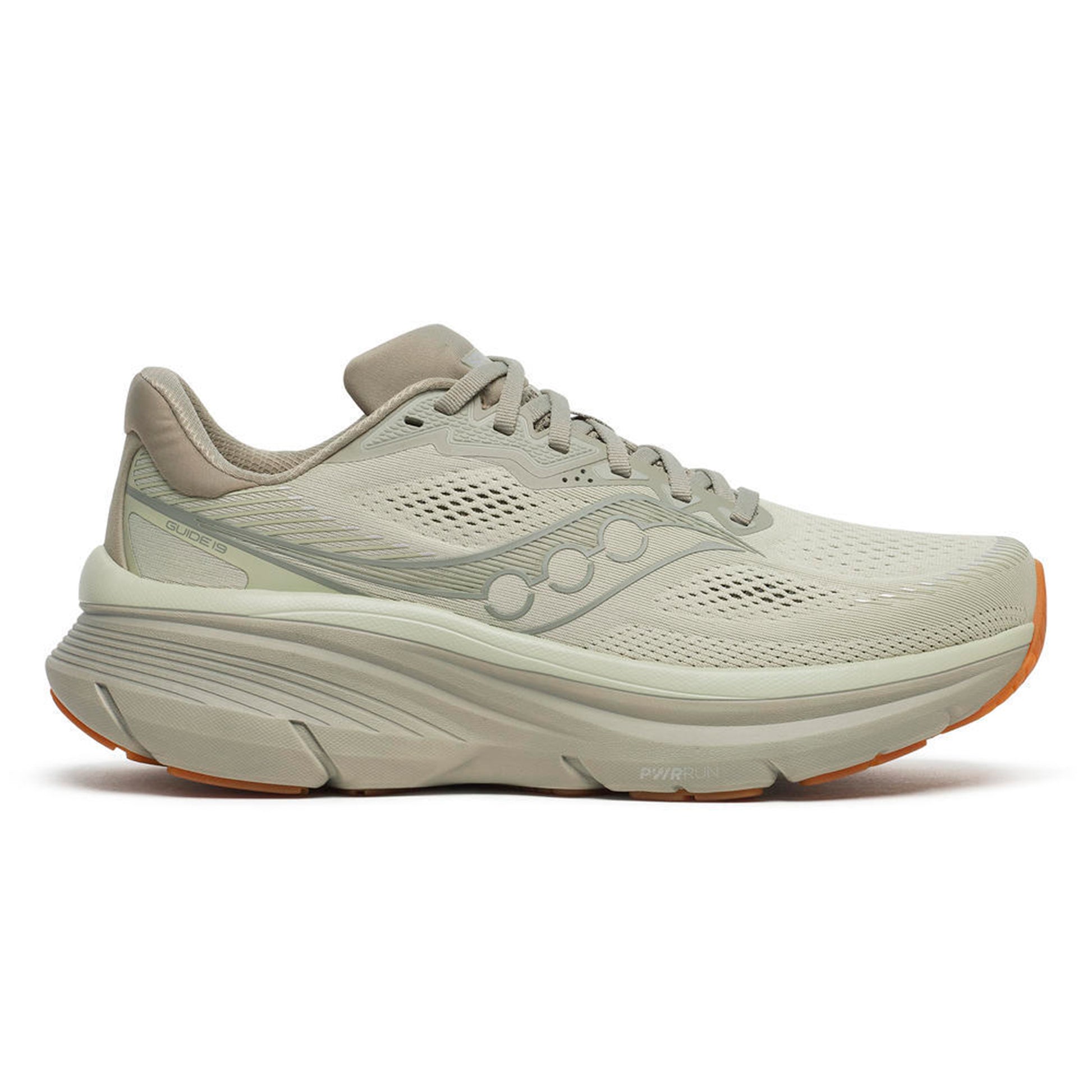 Saucony Guide 19 Zapatilla de estabilidad Hombres-oliva, gris claro