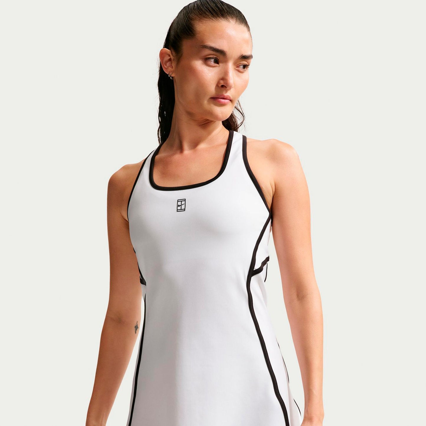 Nike Court Dri-Fit Advantage Vestido Mujeres-blanco