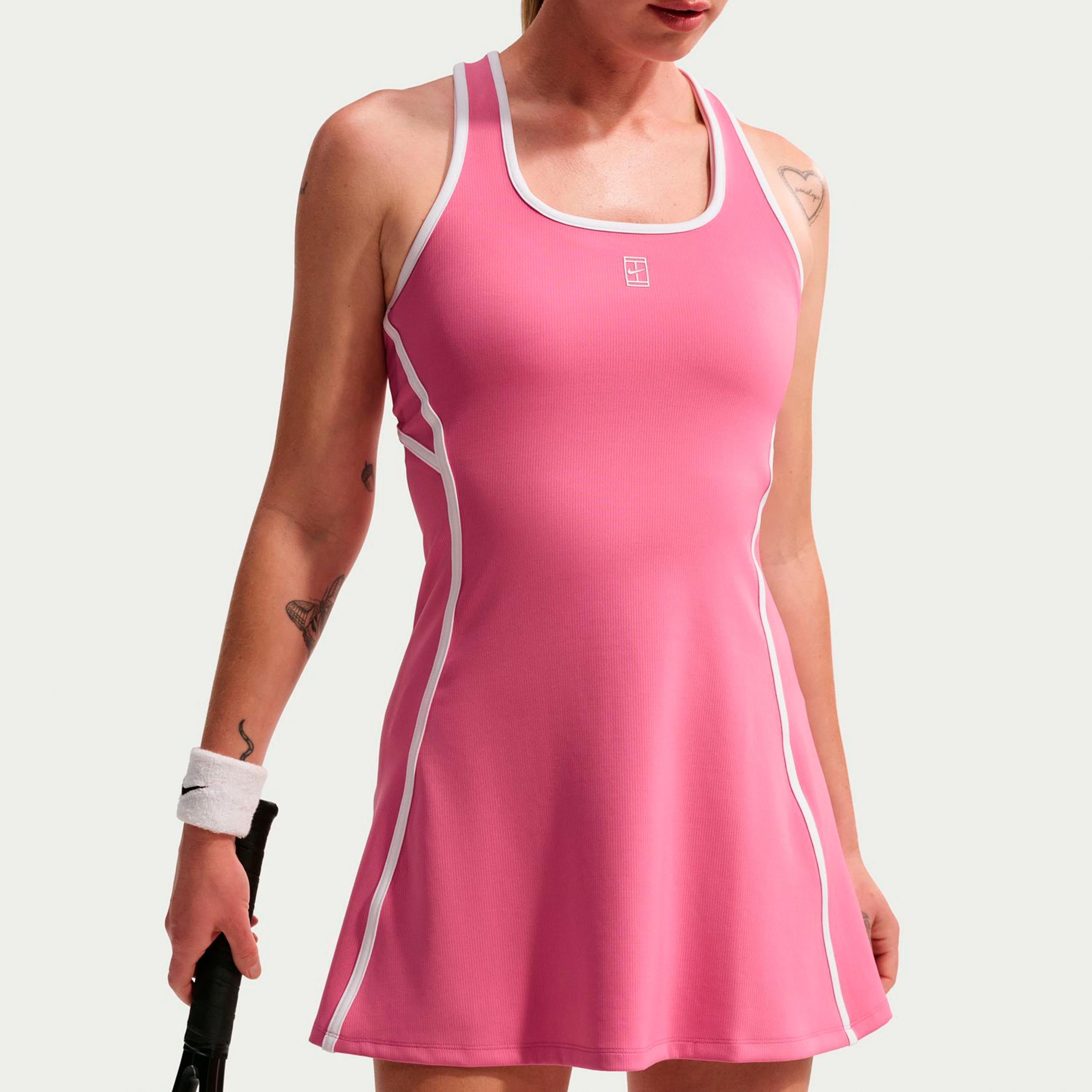 Nike Court Dri-Fit Advantage Vestido Mujeres - rosa