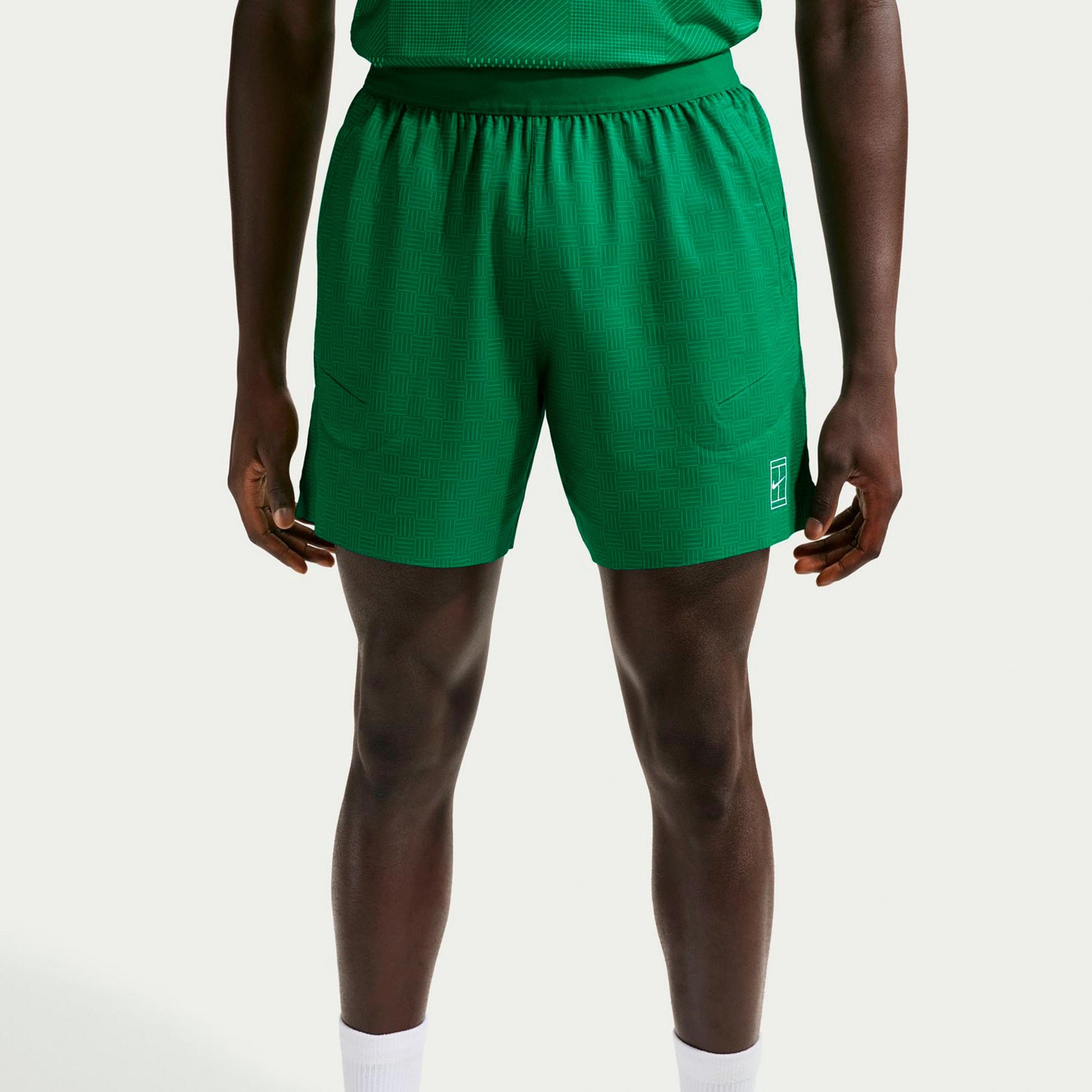 Nike Court Dri-Fit Advantage 6in Shorts Hombres-verde