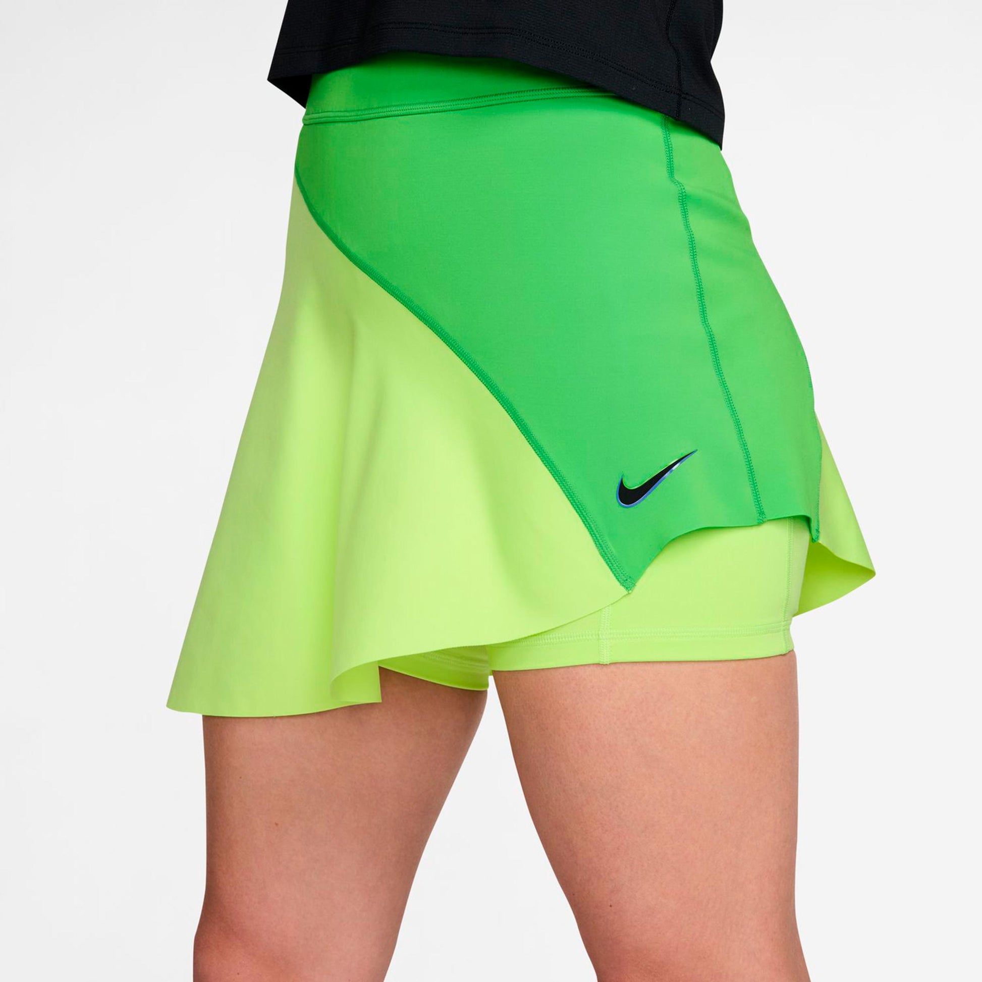 Nike Court Dri-Fit Slam High Rise Falda Mujeres-verde, lima