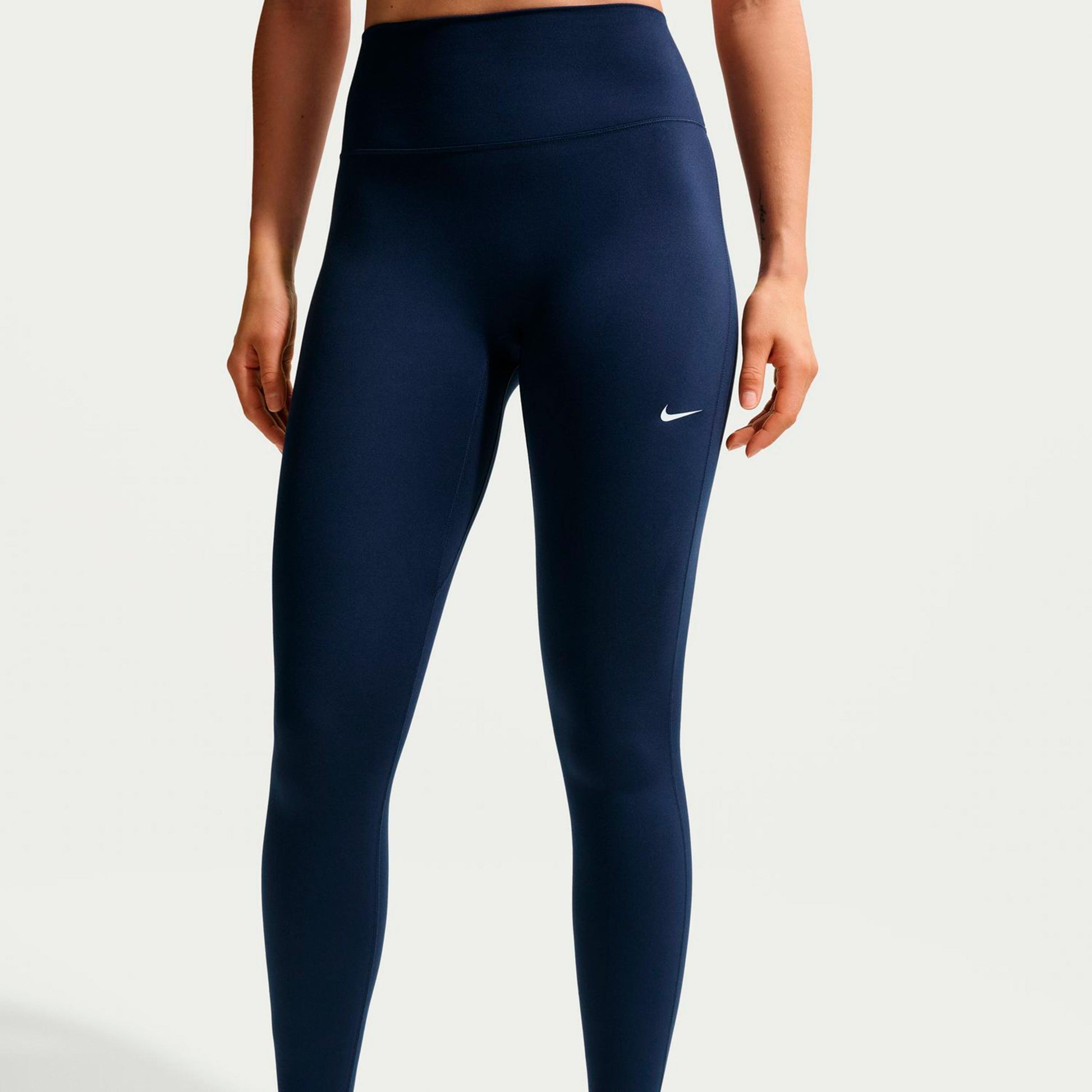 Nike Dri-Fit One High Rise Malla Mujeres - azul oscuro