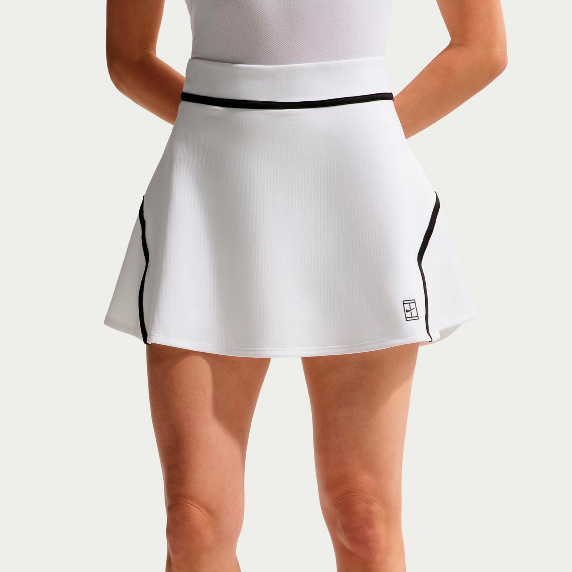 Nike Court Dri-Fit Advantage High Rise Falda Mujeres-blanco