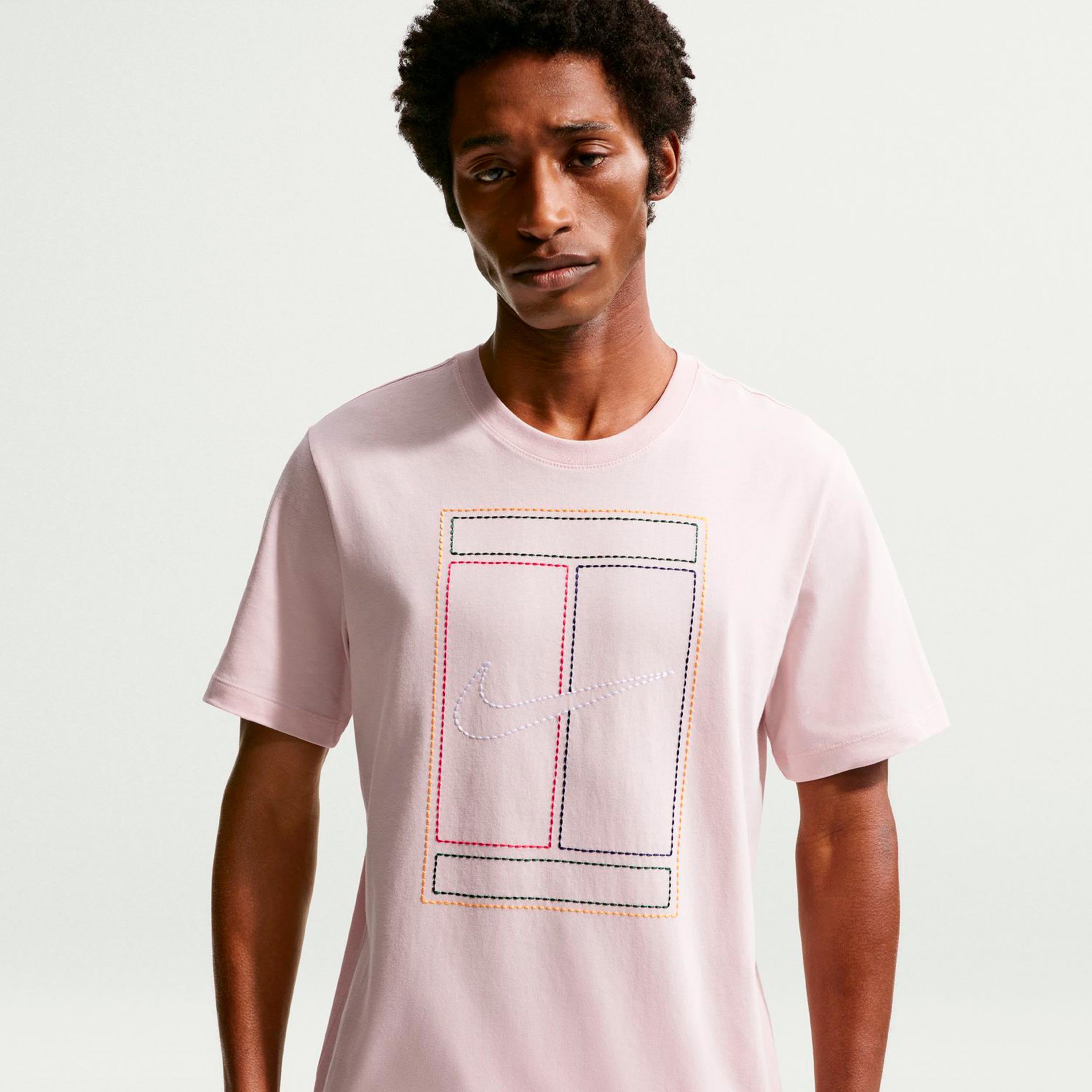 Nike Court Heritage Camiseta de manga corta Hombres - rosa viejo