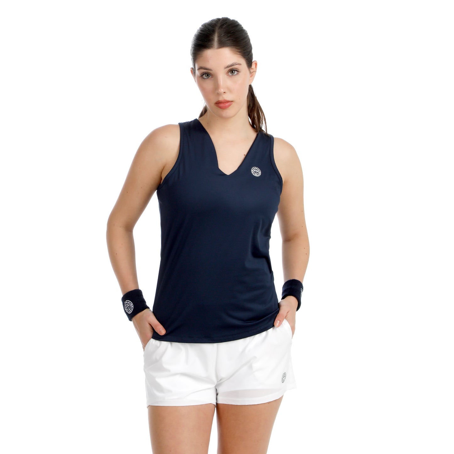 BIDI BADU Crew 2.0 V-Neck Camiseta de tirantes Mujeres-azul oscuro