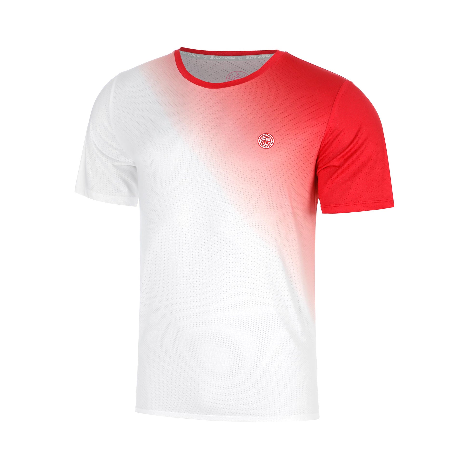 BIDI BADU Crew Fade Camiseta de manga corta Chicos-rojo, blanco