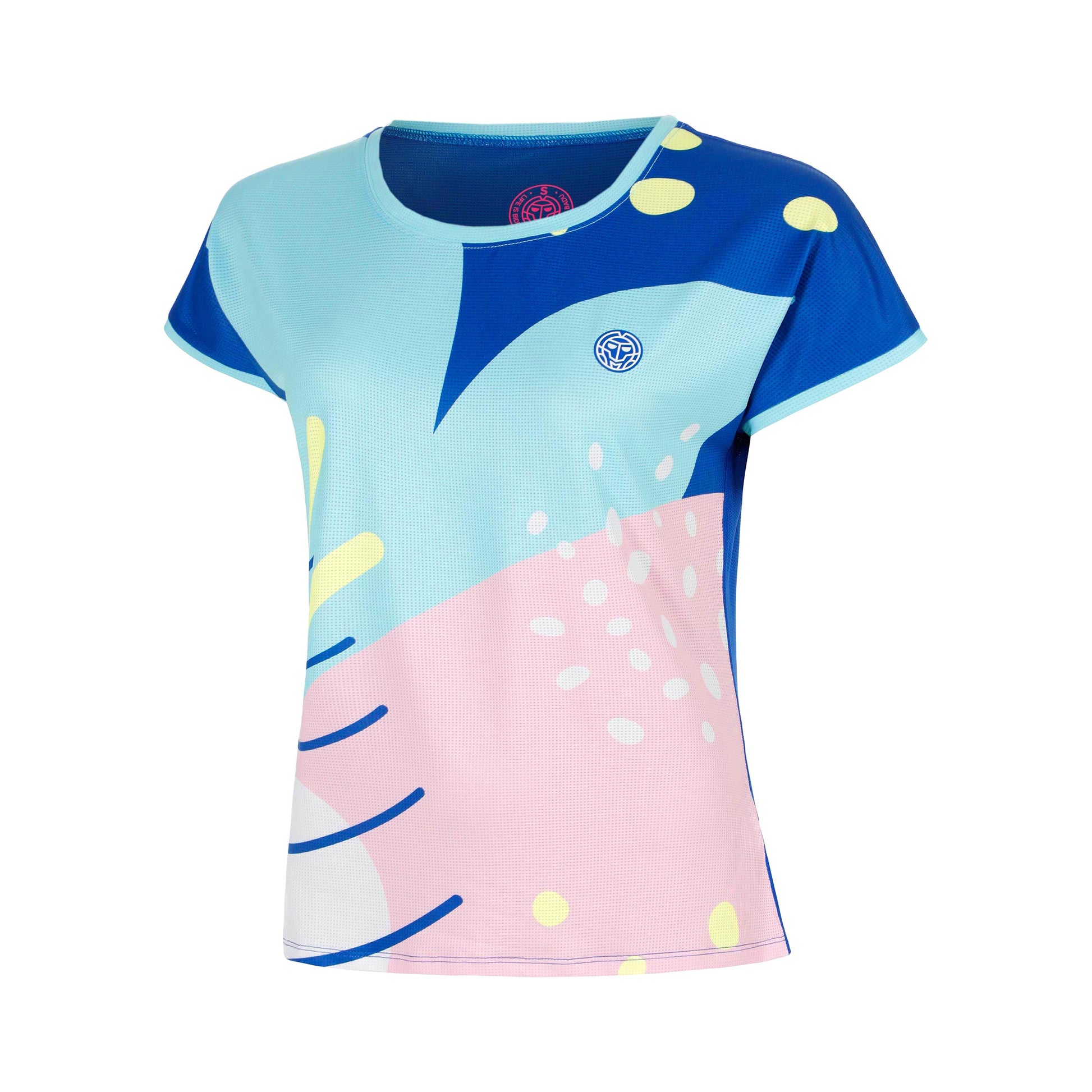BIDI BADU Hey Laguna Camiseta de manga corta Chicas-azul, multicolor