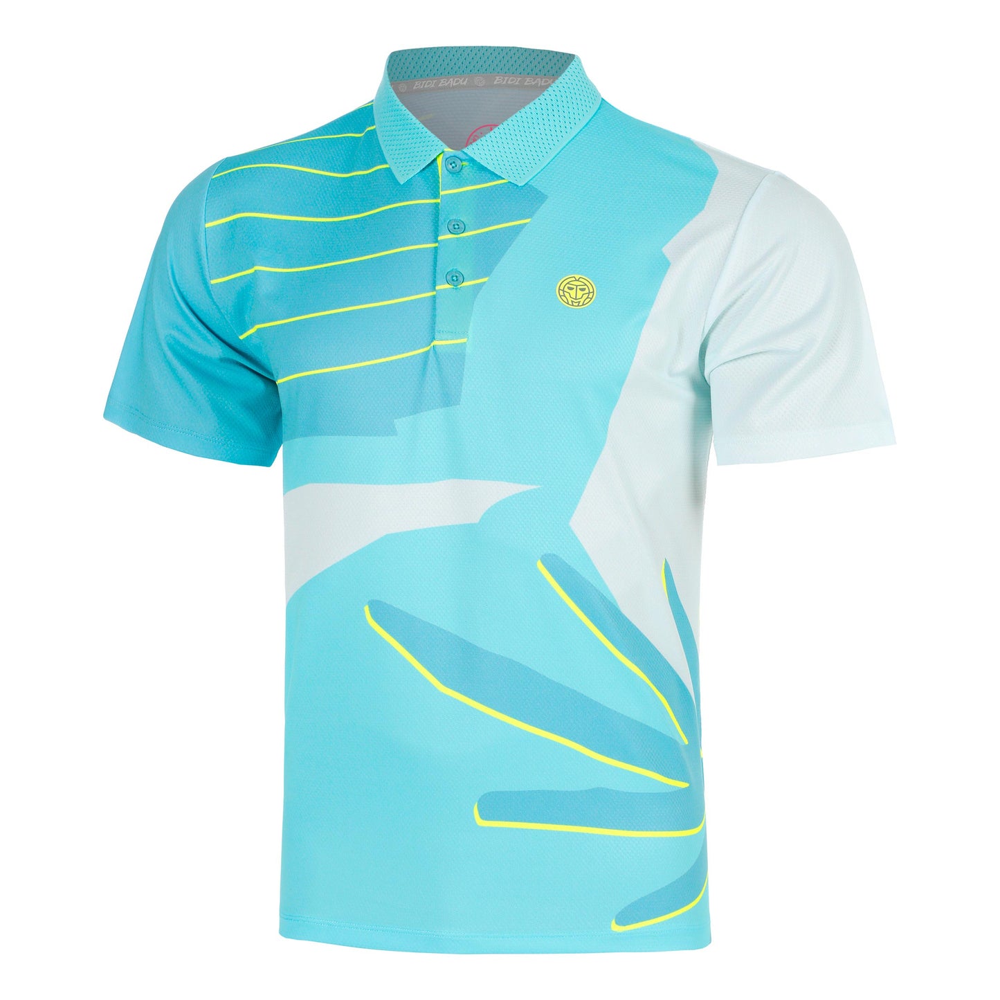 BIDI BADU Hey Laguna Polo Hombres-turquesa, multicolor