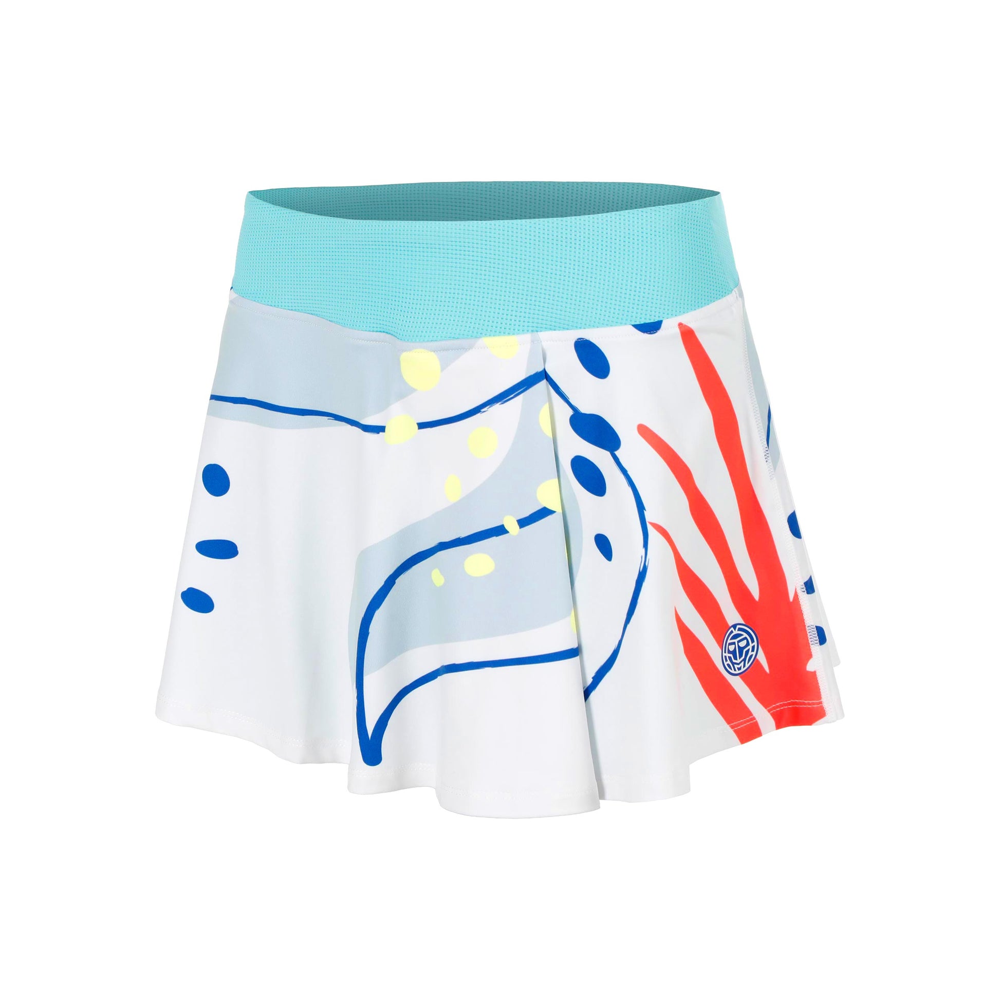 BIDI BADU Hey Laguna Wavy Falda Chicas-blanco, multicolor