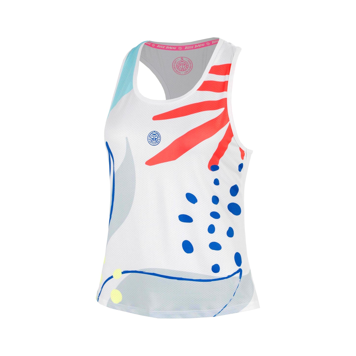 BIDI BADU Hey Laguna Racerback Camiseta de tirantes Chicas - blanco, multicolor