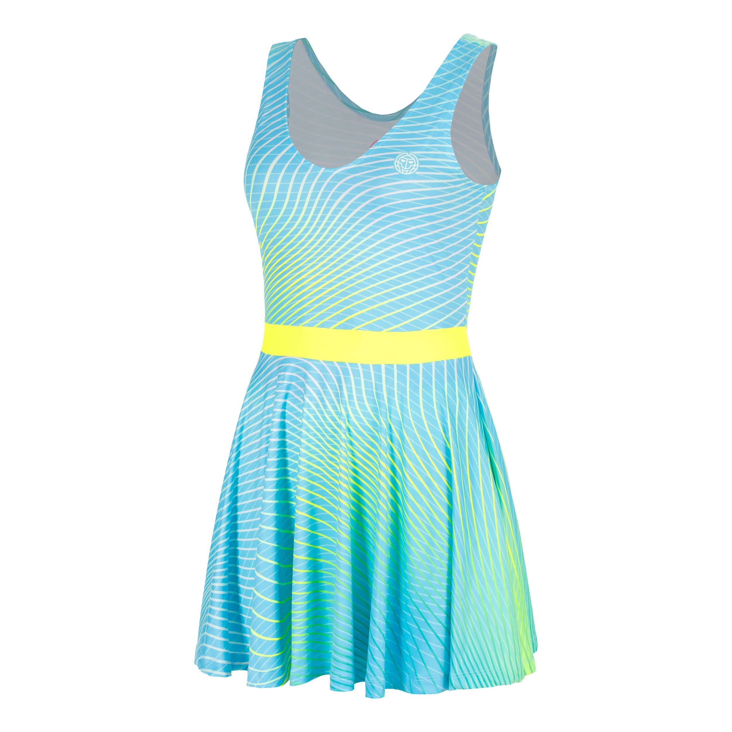 BIDI BADU Out of Control Vestido Mujeres-azul claro, amarillo neón