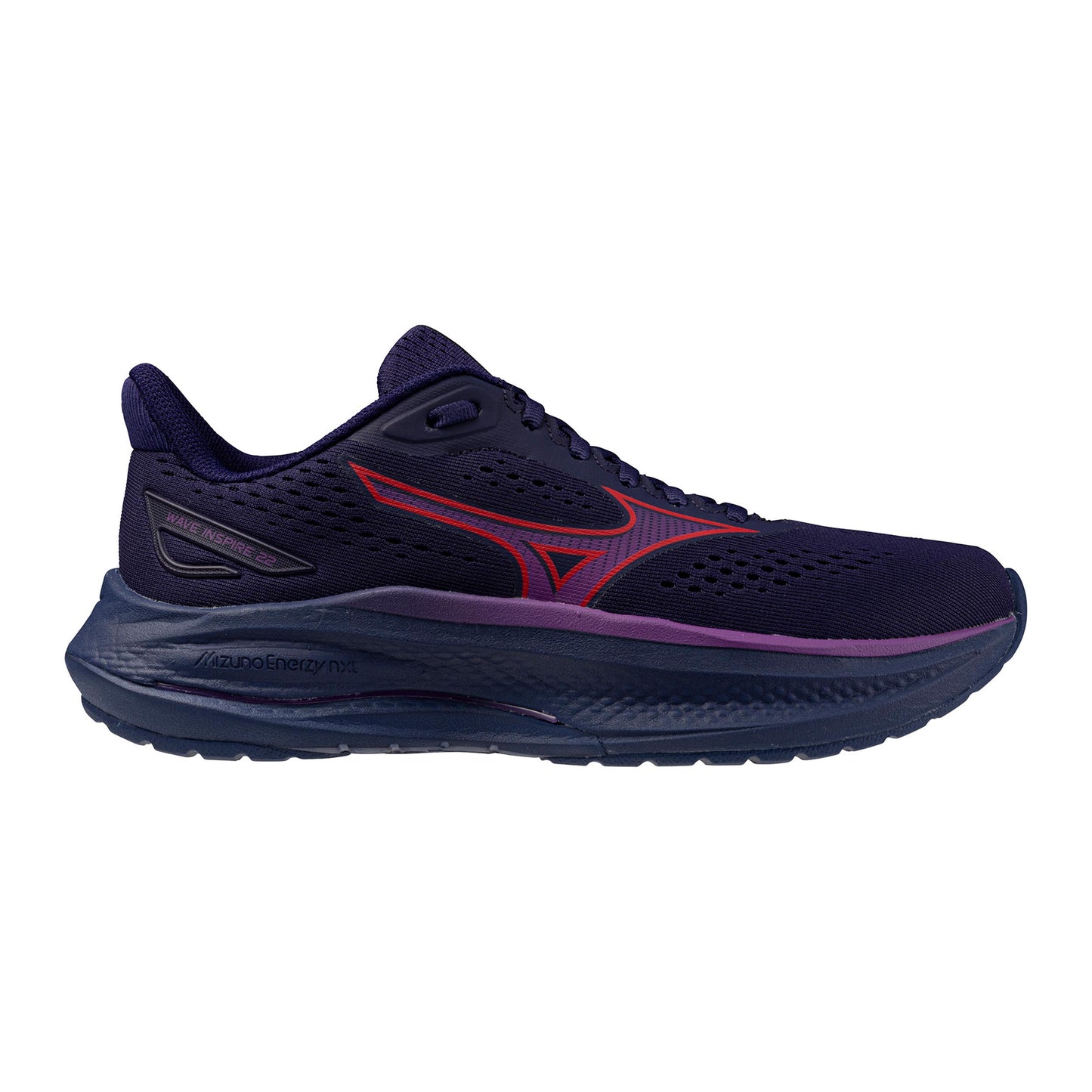 Mizuno Wave Inspire 22  Zapatilla de estabilidad Mujeres - azul oscuro, lila