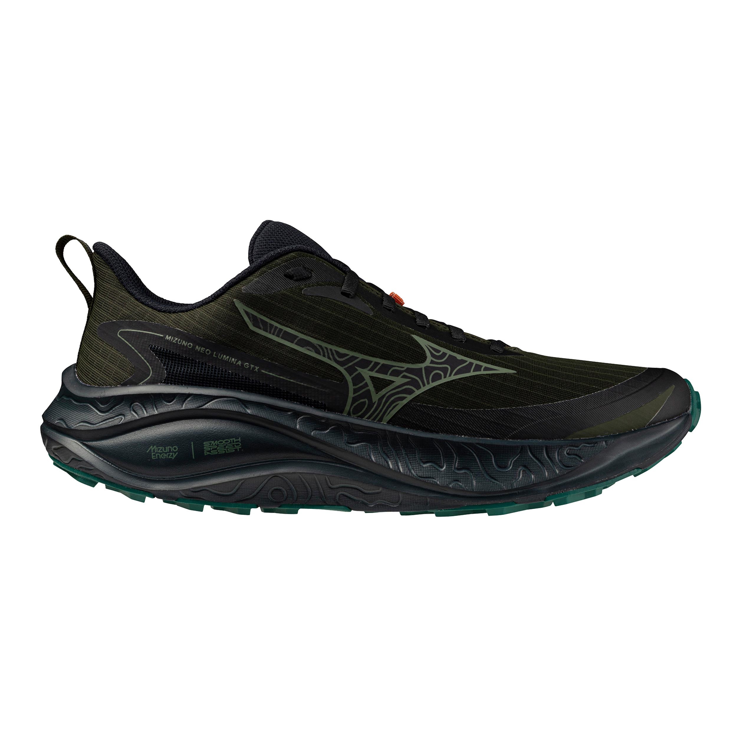Mizuno Neo Lumina GTX  Zapatilla trail Hombres - verde oscuro, negro