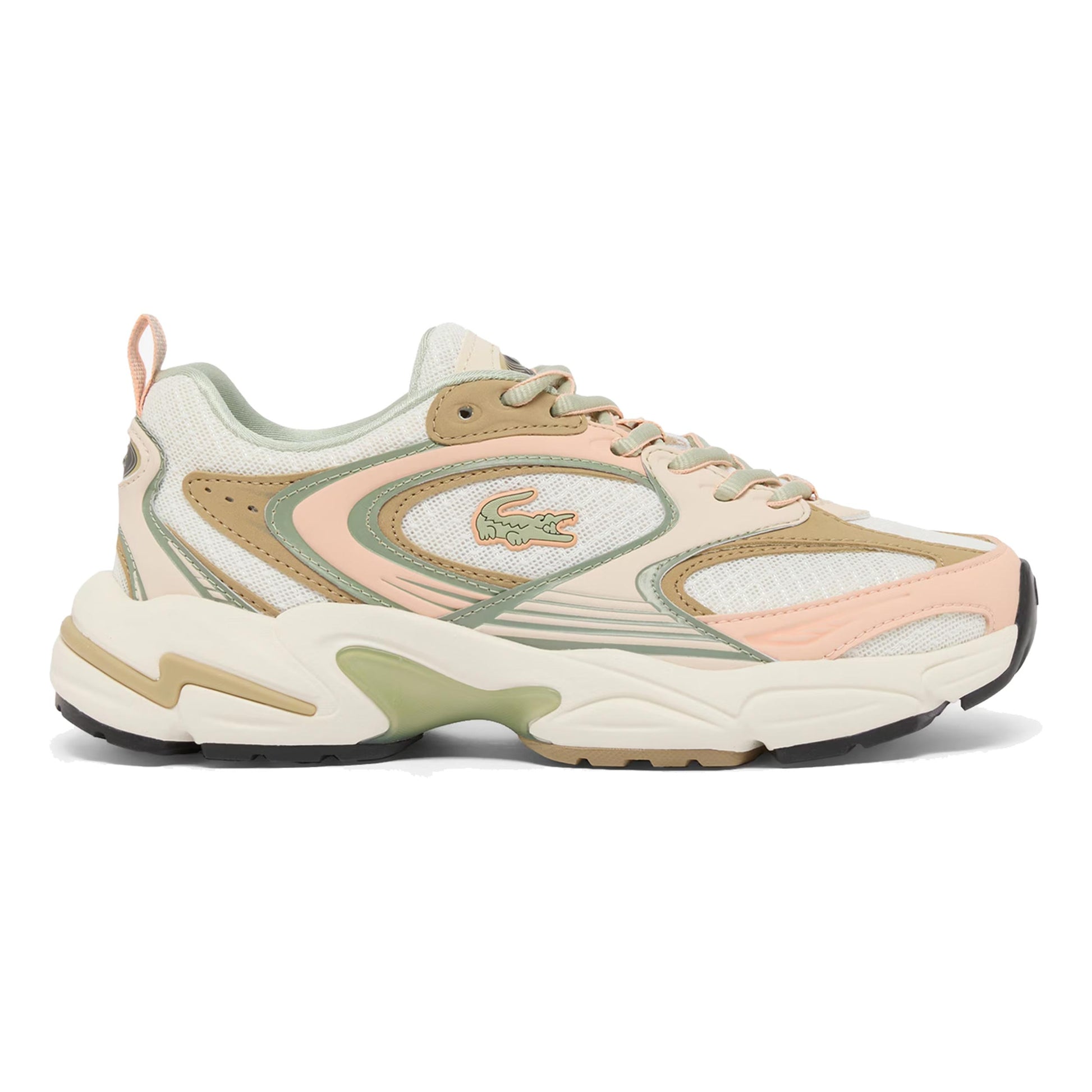 Lacoste Storm 96 2K Zapatilla de ocio Mujeres-blanco, rosa