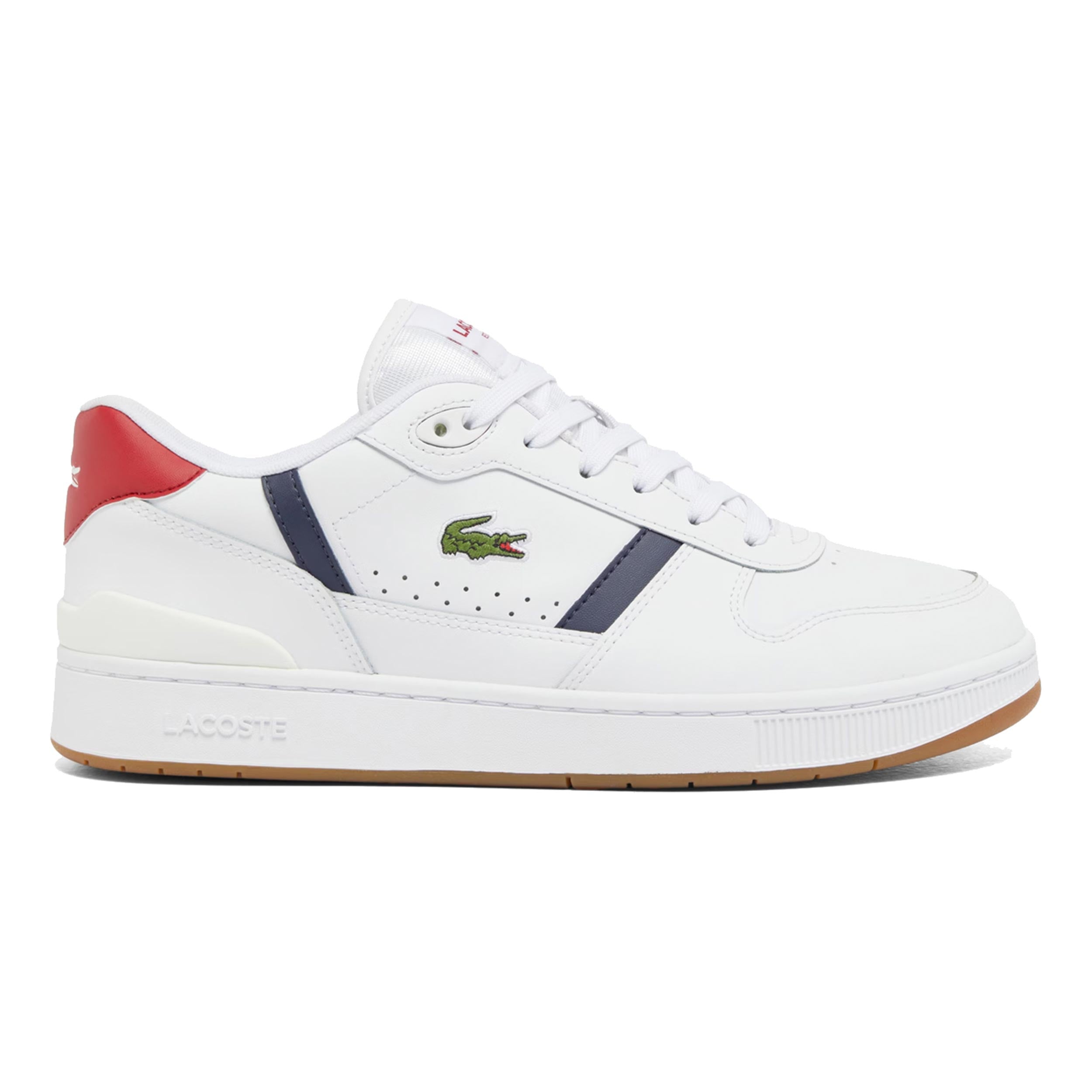 Lacoste T-Clip Set Zapatilla de ocio Hombres-blanco, azul oscuro