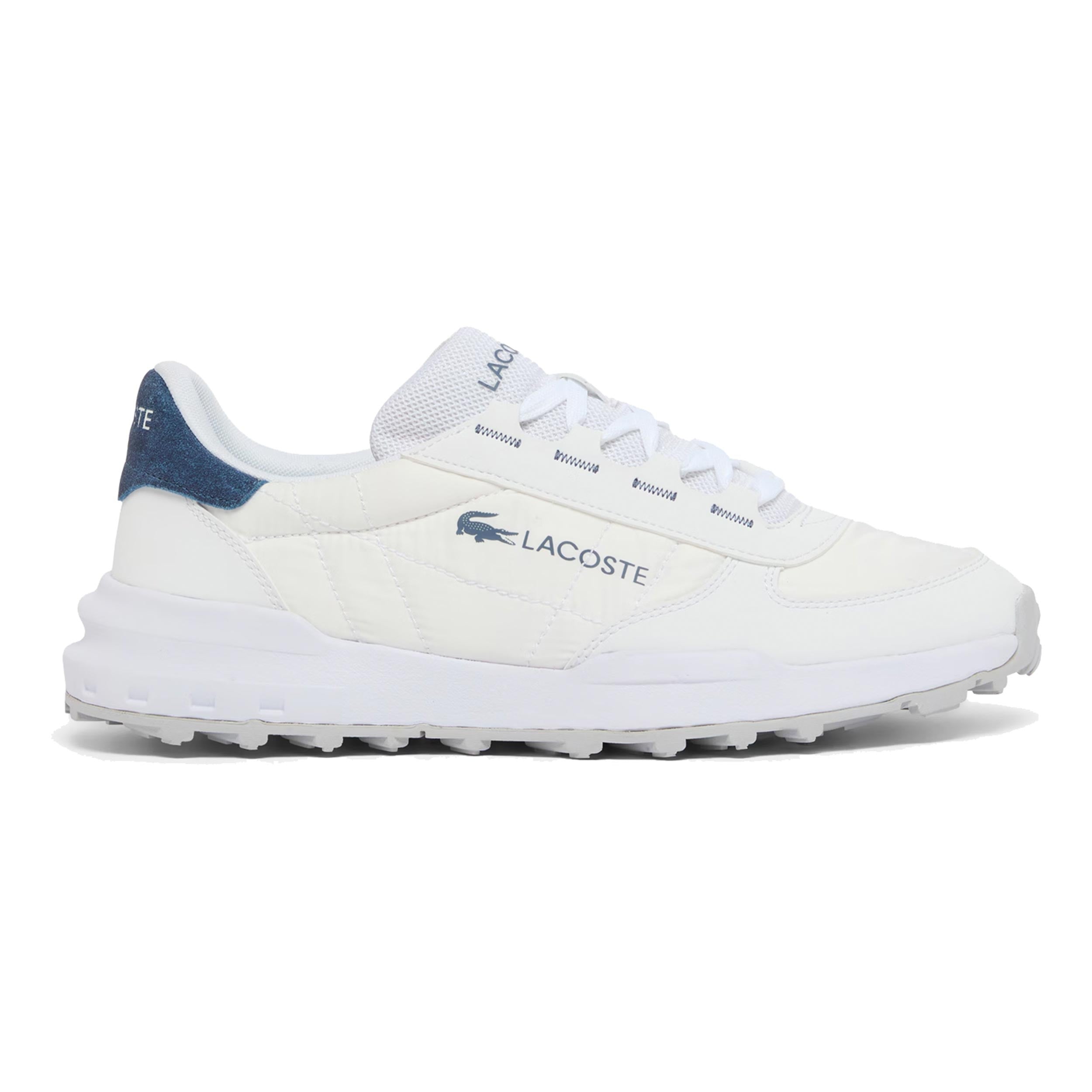 Lacoste Elite Active Evo Zapatilla de ocio Hombres-blanco, azul oscuro