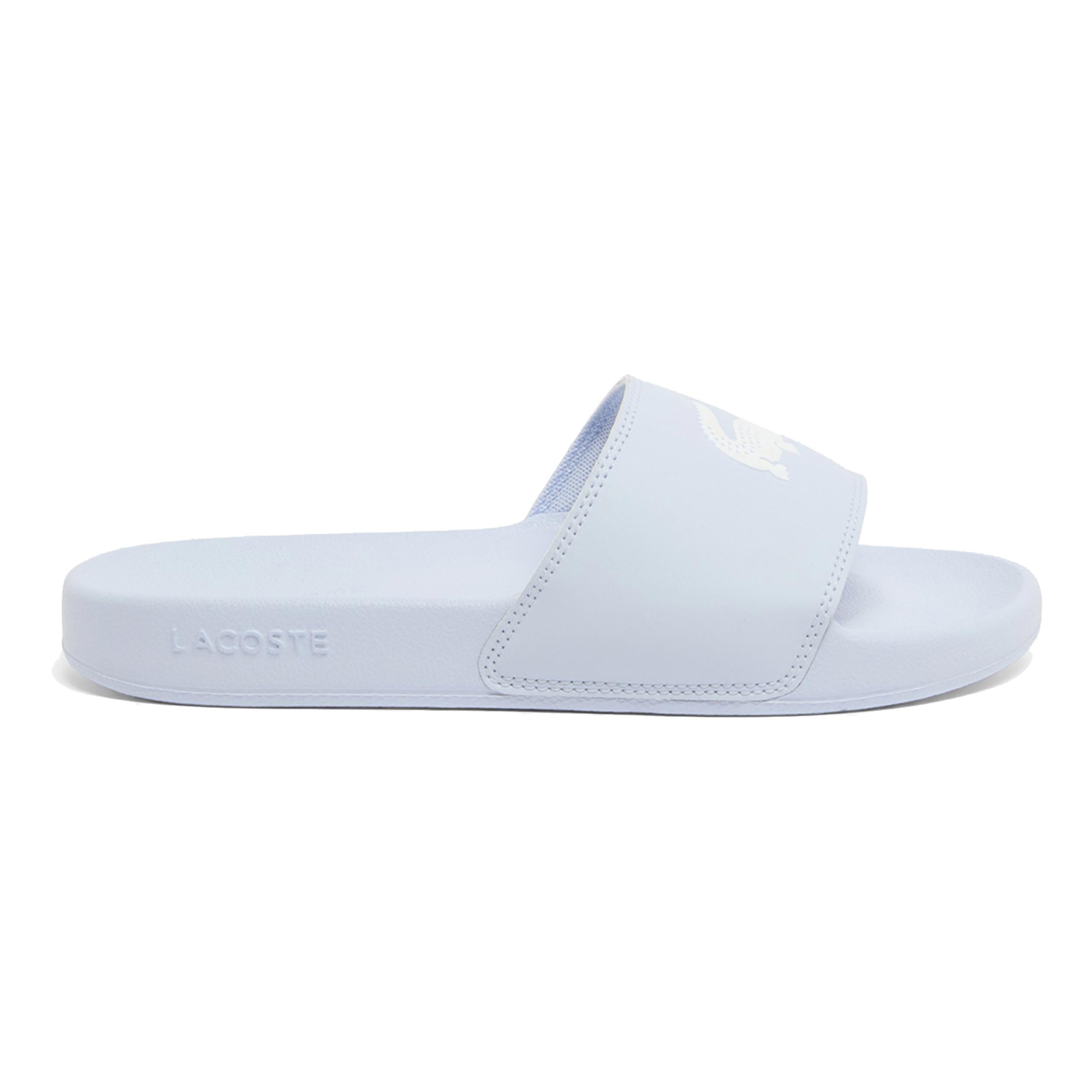 Lacoste Serve Slide  Chanclas Mujeres - azul claro, blanco
