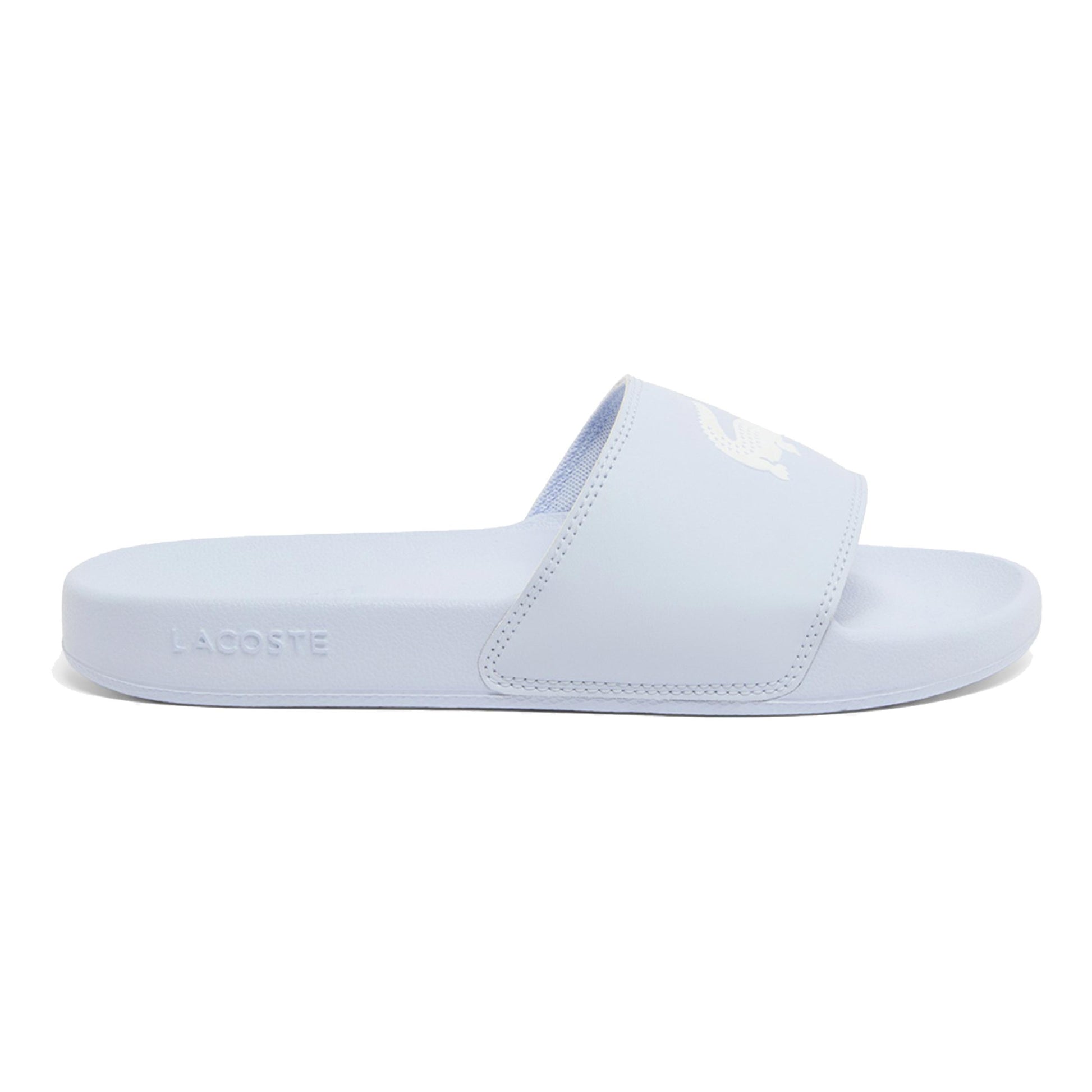 Lacoste Serve Slide  Chanclas Mujeres - azul claro, blanco