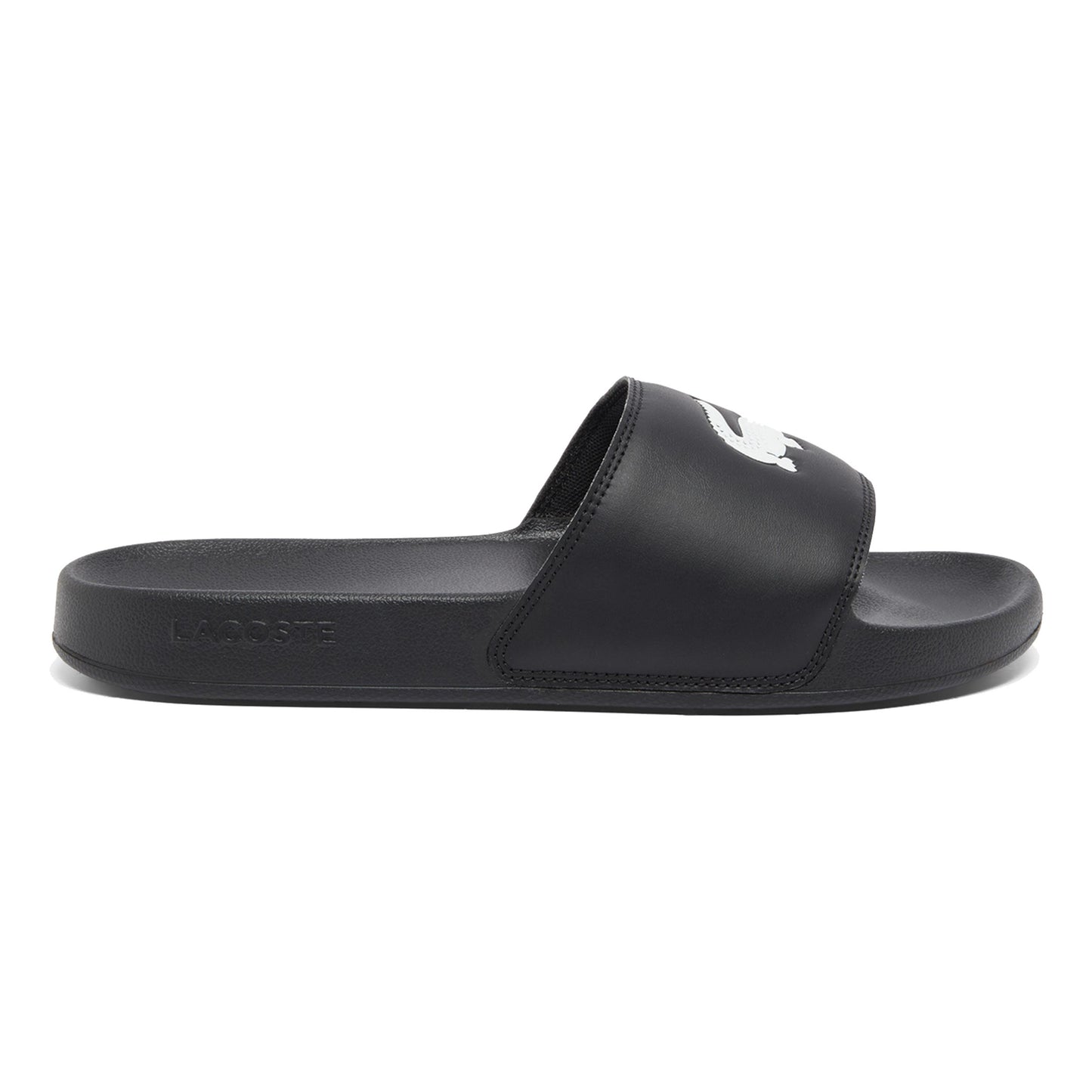 Lacoste Serve Slide Chanclas - negro, blanco