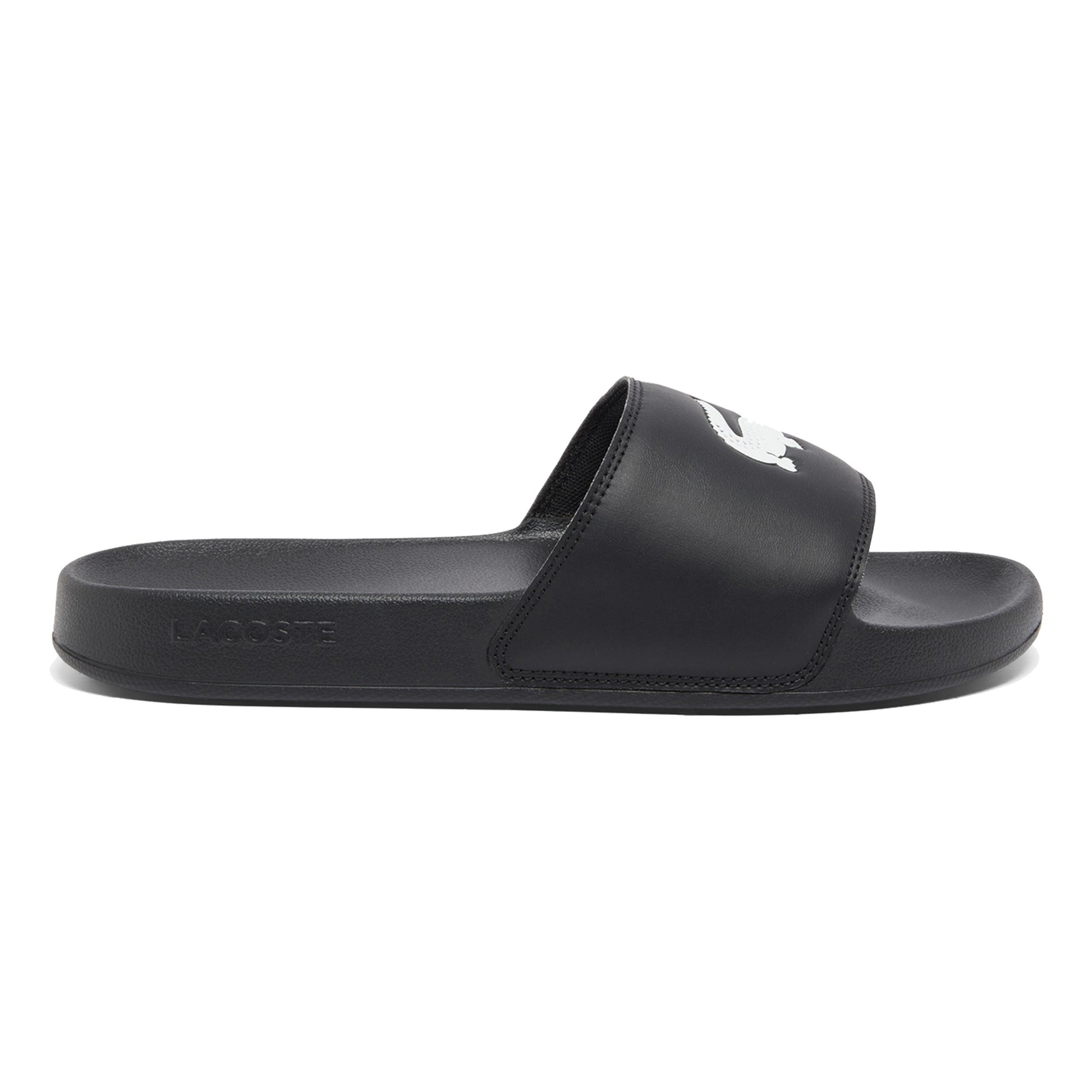 Lacoste Serve Slide Chanclas - negro, blanco