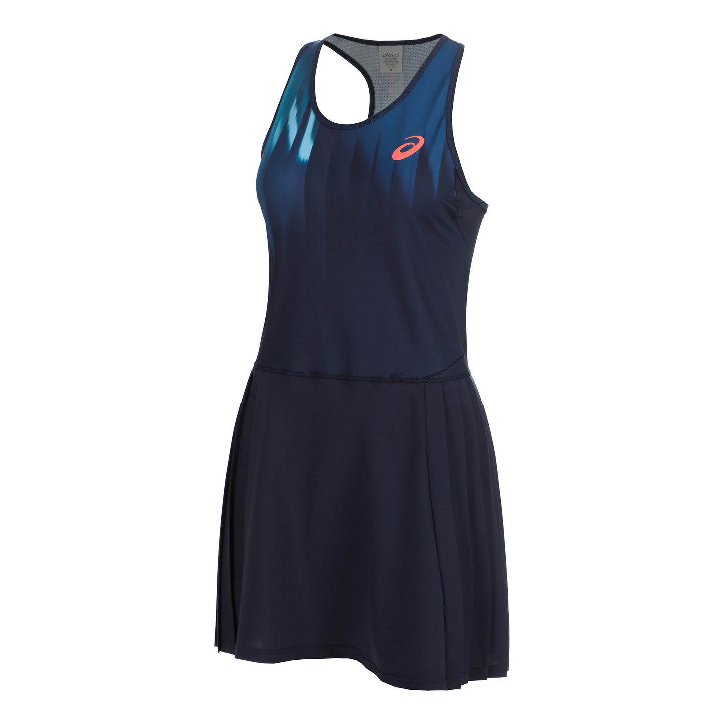 ASICS AOP Vestido Mujeres - azul oscuro, blanco