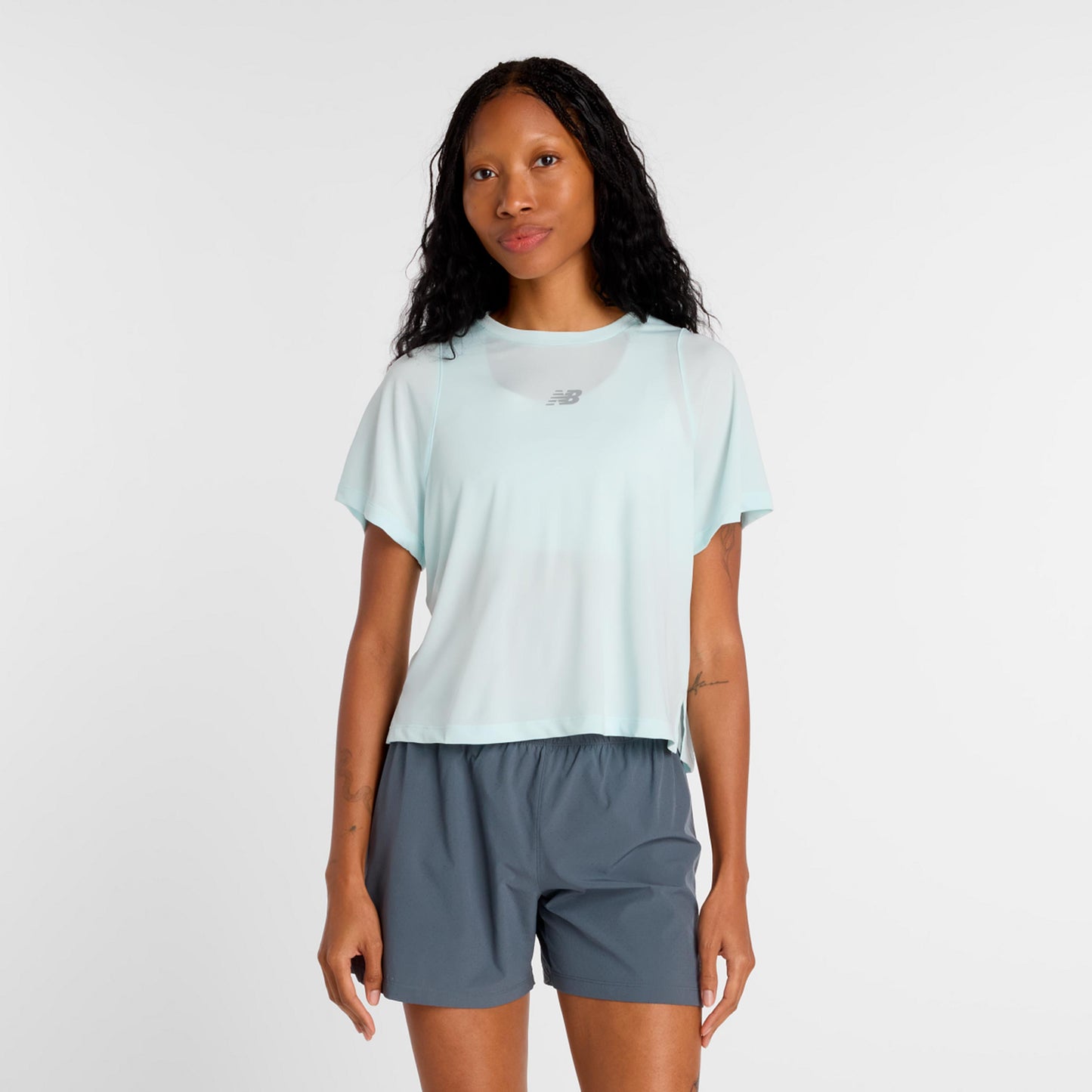New Balance Infinity Propel Camiseta de manga corta Mujeres - azul claro