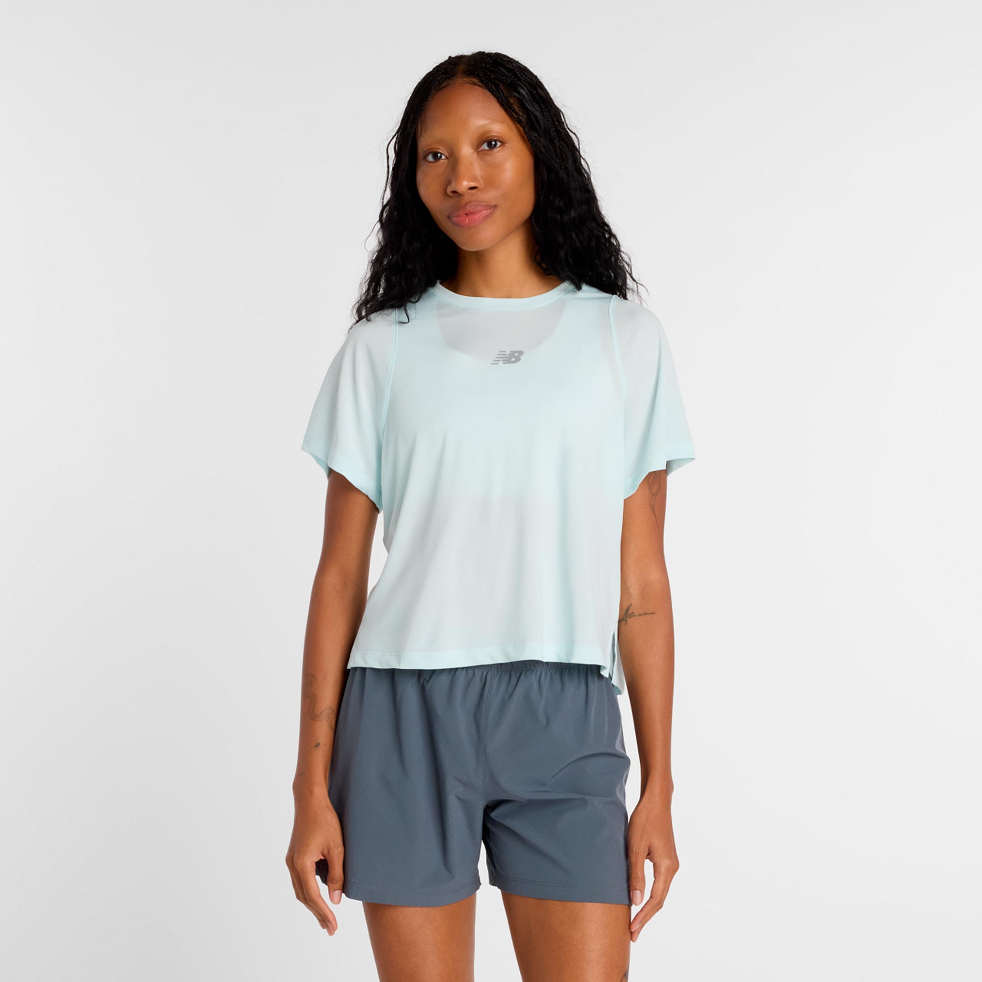 New Balance Infinity Propel Camiseta de manga corta Mujeres - azul claro